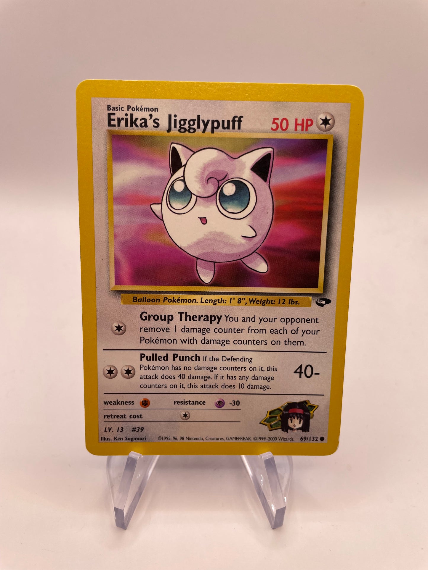 Pokemon Karte Gym Challenge Erika‘s Jigglypuff 69/132 Englisch