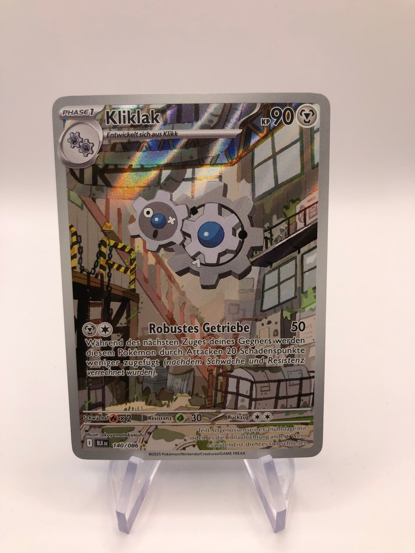 Pokemon Karte Art Rare Kliklak 140/86 Deutsch