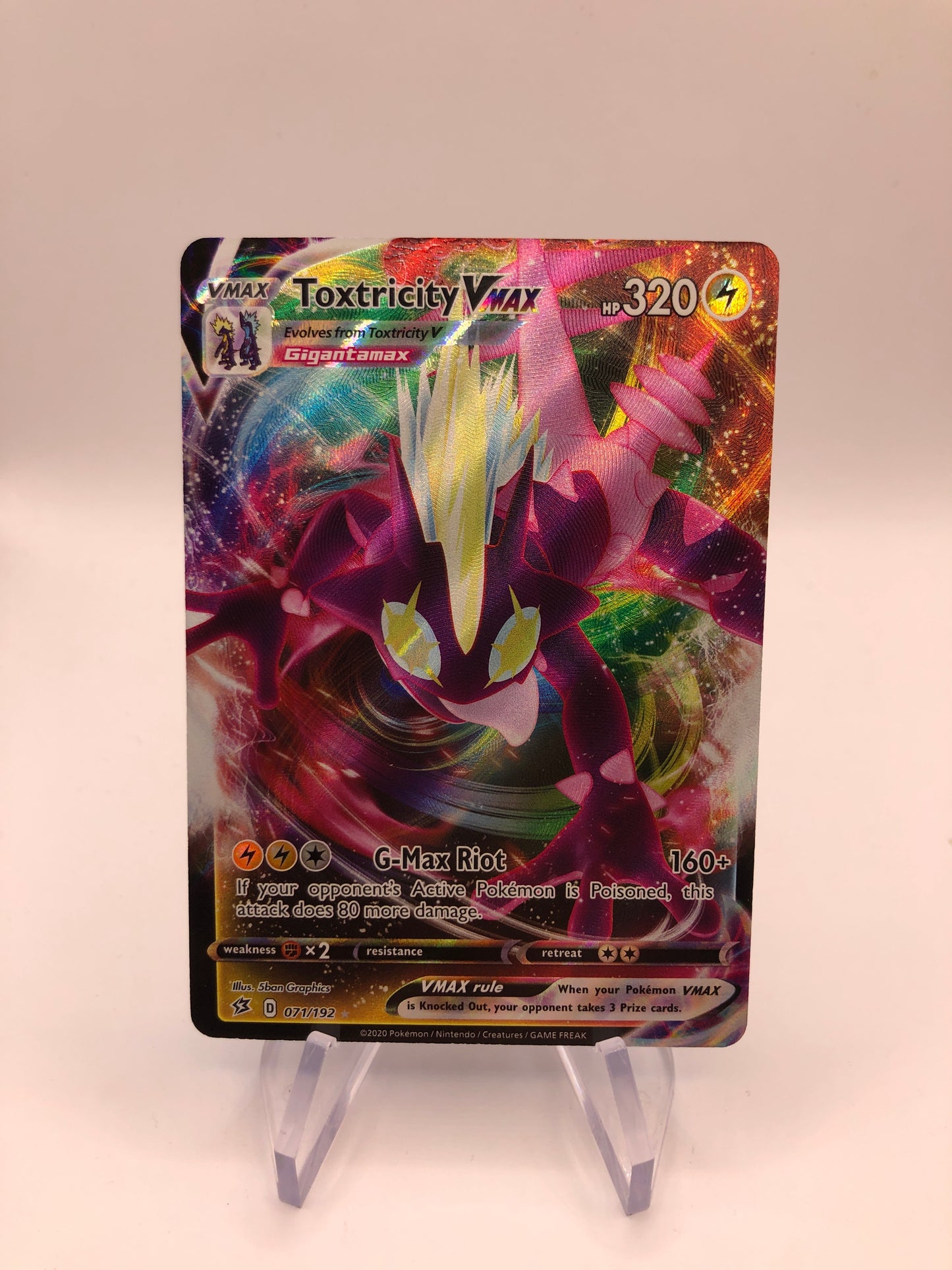Pokemon Karte Vmax Riffex 71/192 Englisch