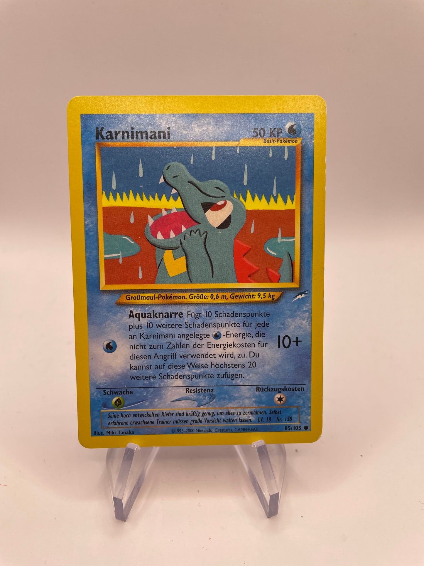 Pokemon Karte Neo Destiny Karnimani 85/105 Deutsch