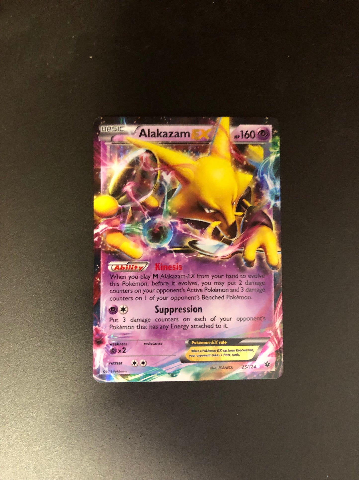 Pokemon Karte EX Simsala 25/124 Englisch