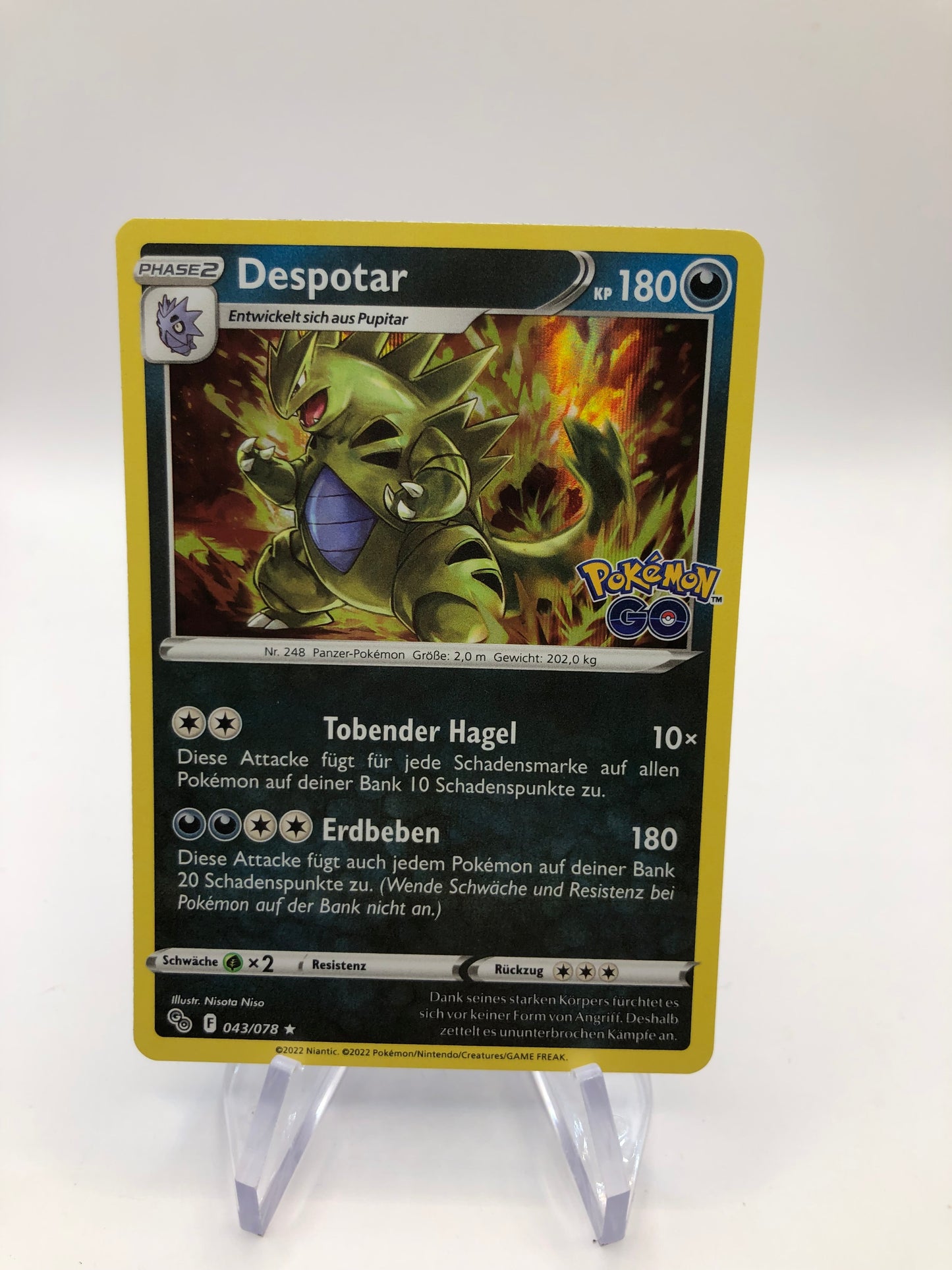 Pokemon Karte Revers Despotar 43/78 Deutsch