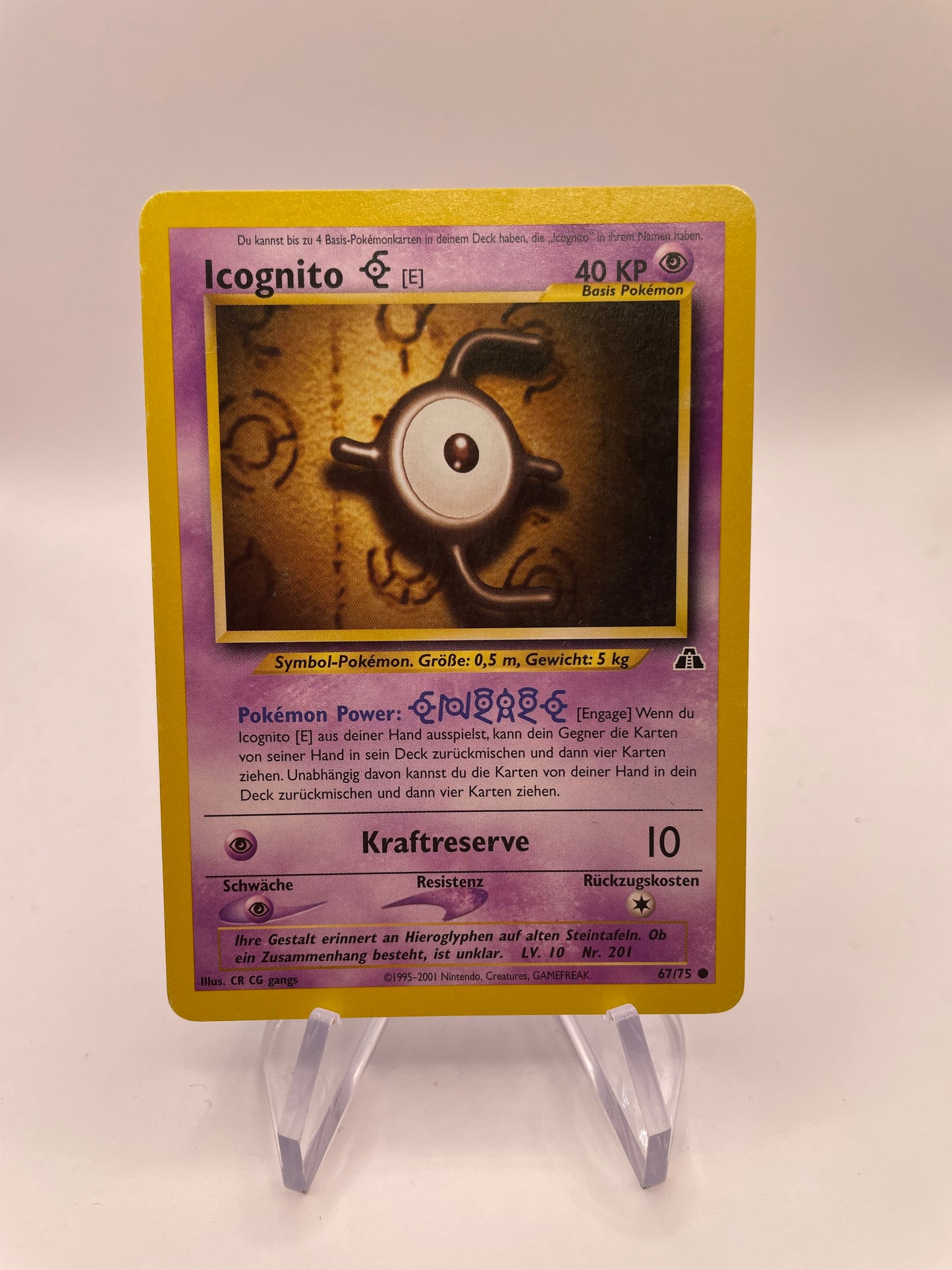 Pokemon Karte Neo Discovery Icognito 67/75 Deutsch