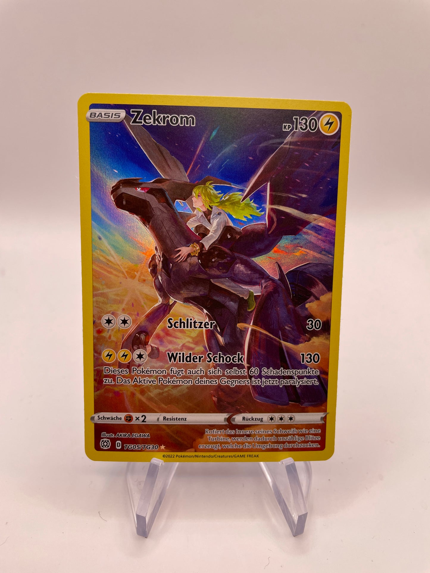 Pokemon Karte Art Rare Zekrom TG05/TG30 Deutsch