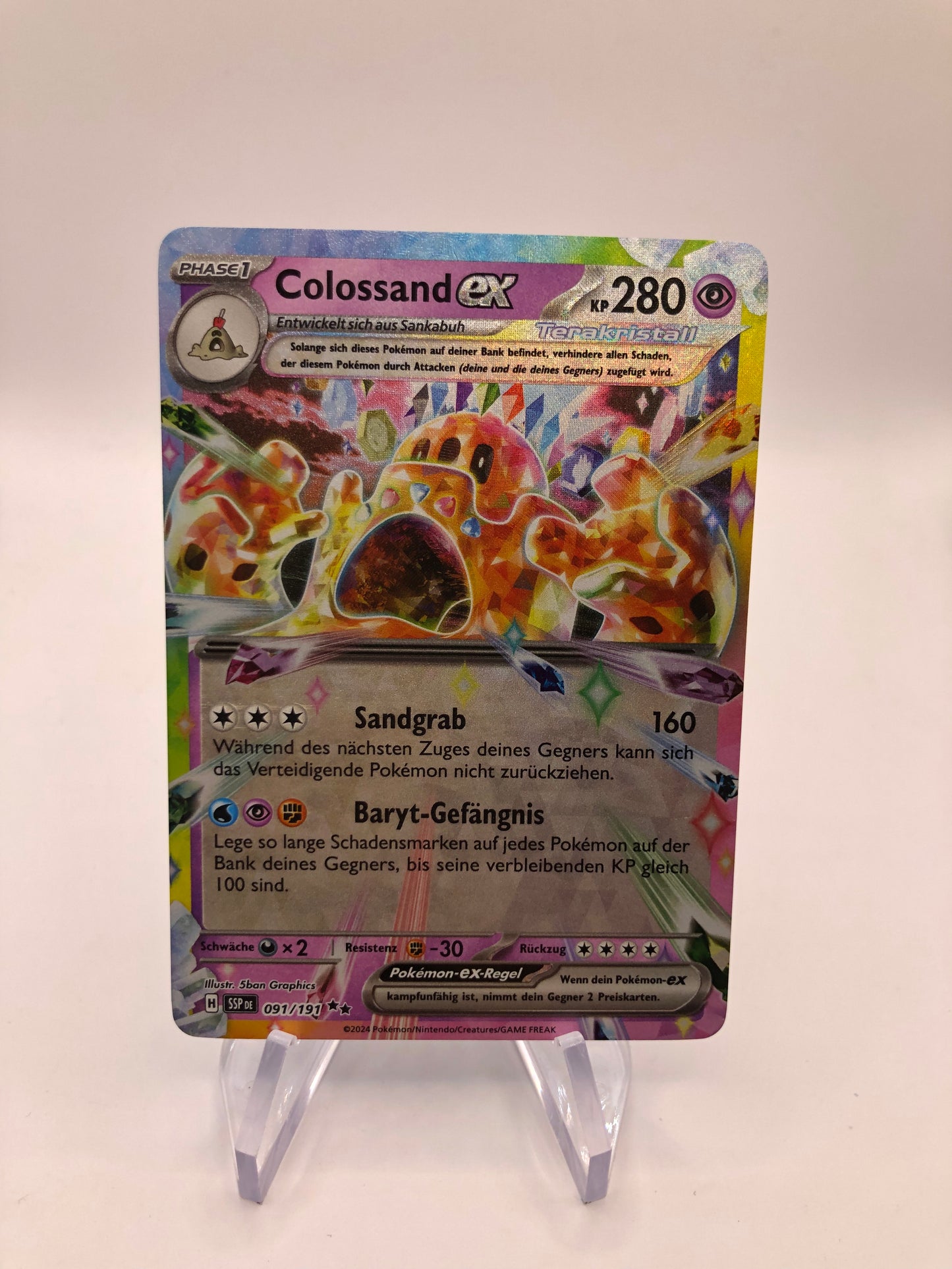 Pokemon Karte EX Colossand 91/191 Deutsch