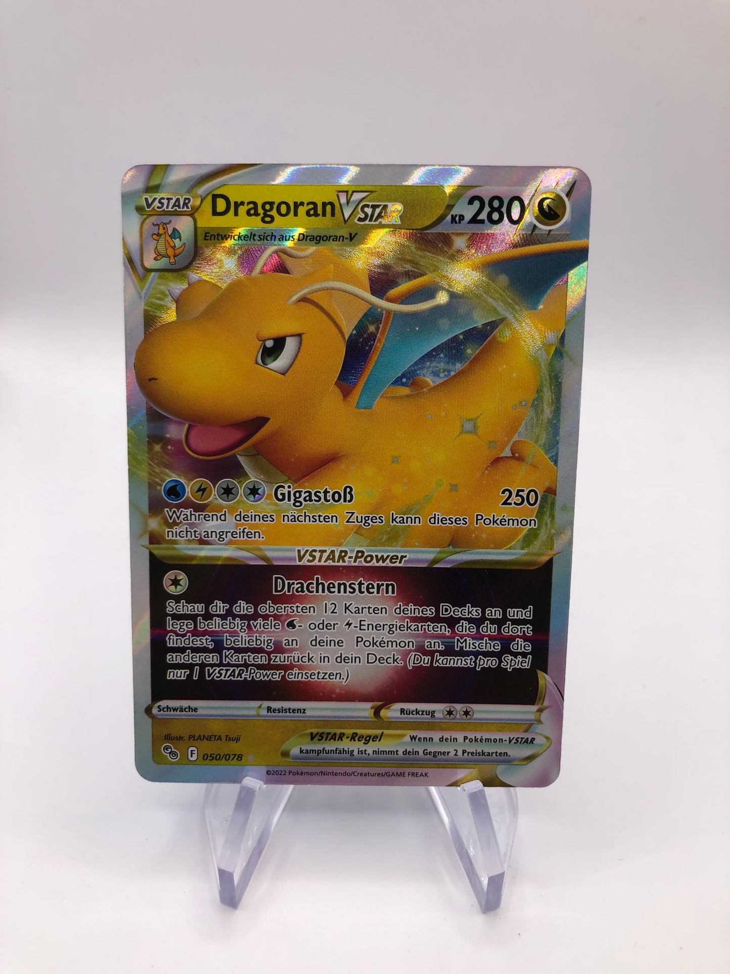 Pokemon Karte Vstar Dragoran 50/78 Deutsch