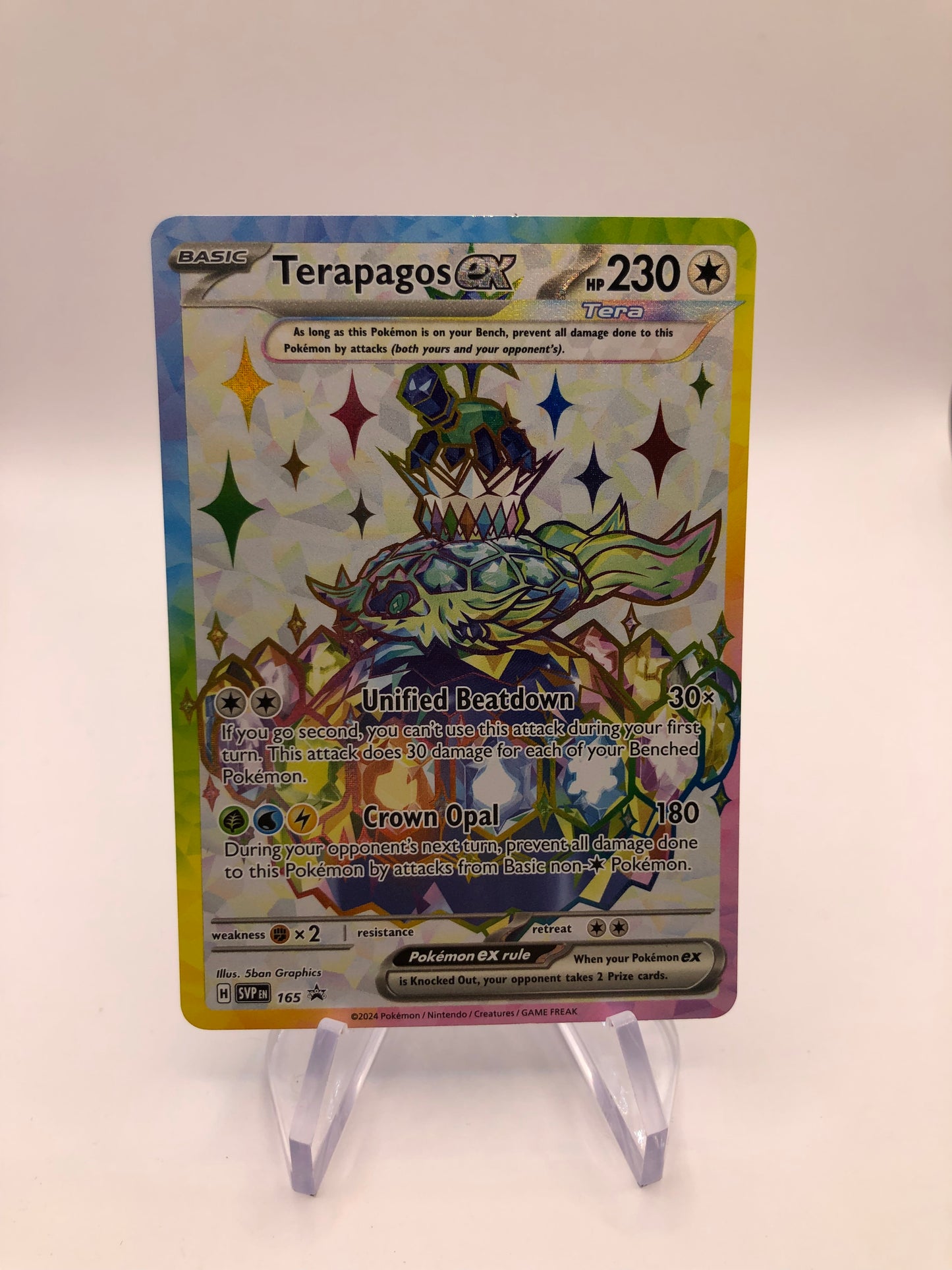 Pokemon Karte Ex Promo Terapagos 165 Englisch