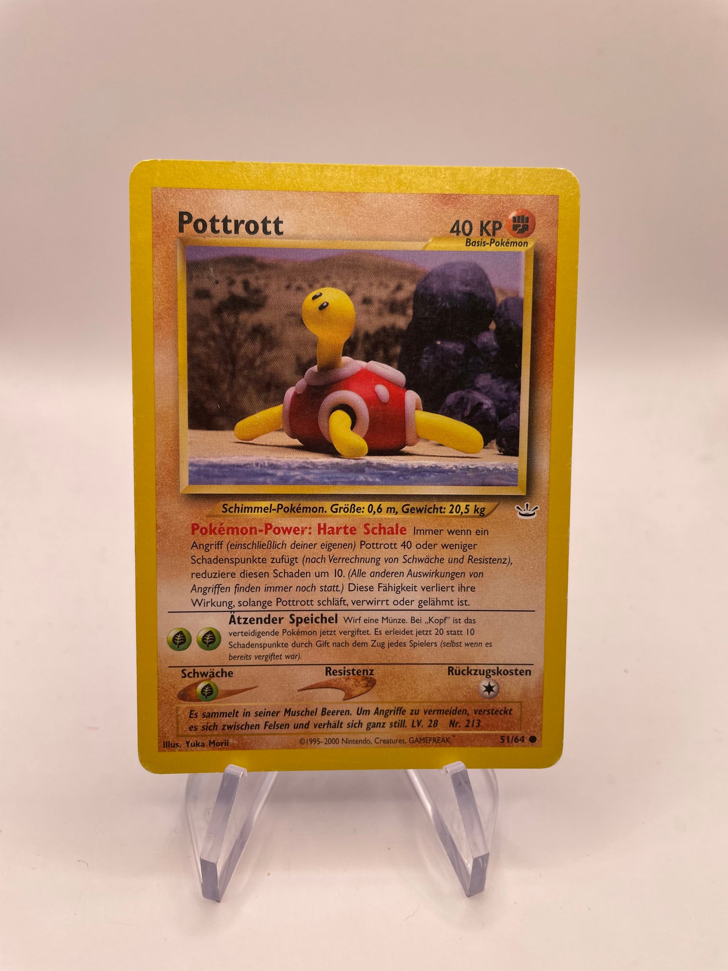 Pokemon Karte Neo Revolution Pottrott 51/64 Deutsch