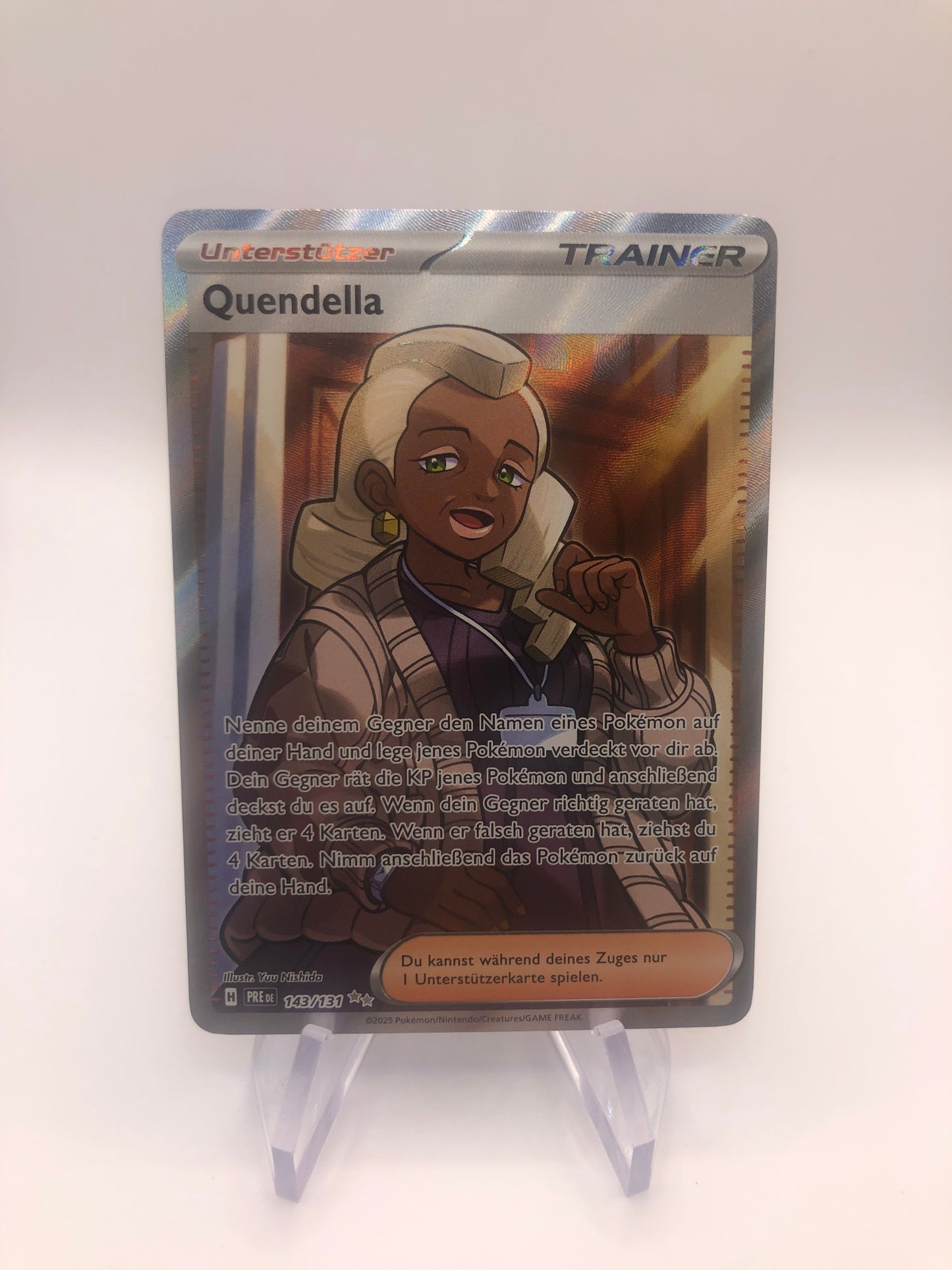Pokemon Karte Trainer Quendella 143/131 Deutsch
