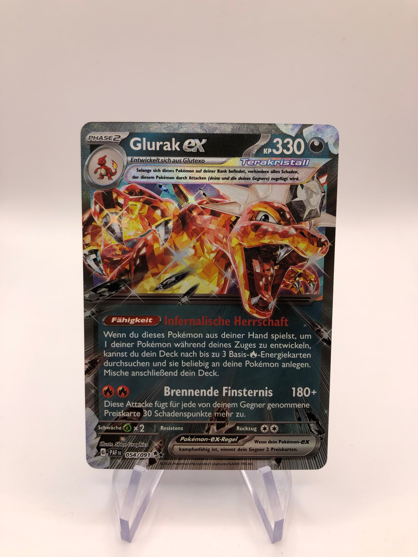 Pokemon Karte Ex Glurak 54/91 Deutsch