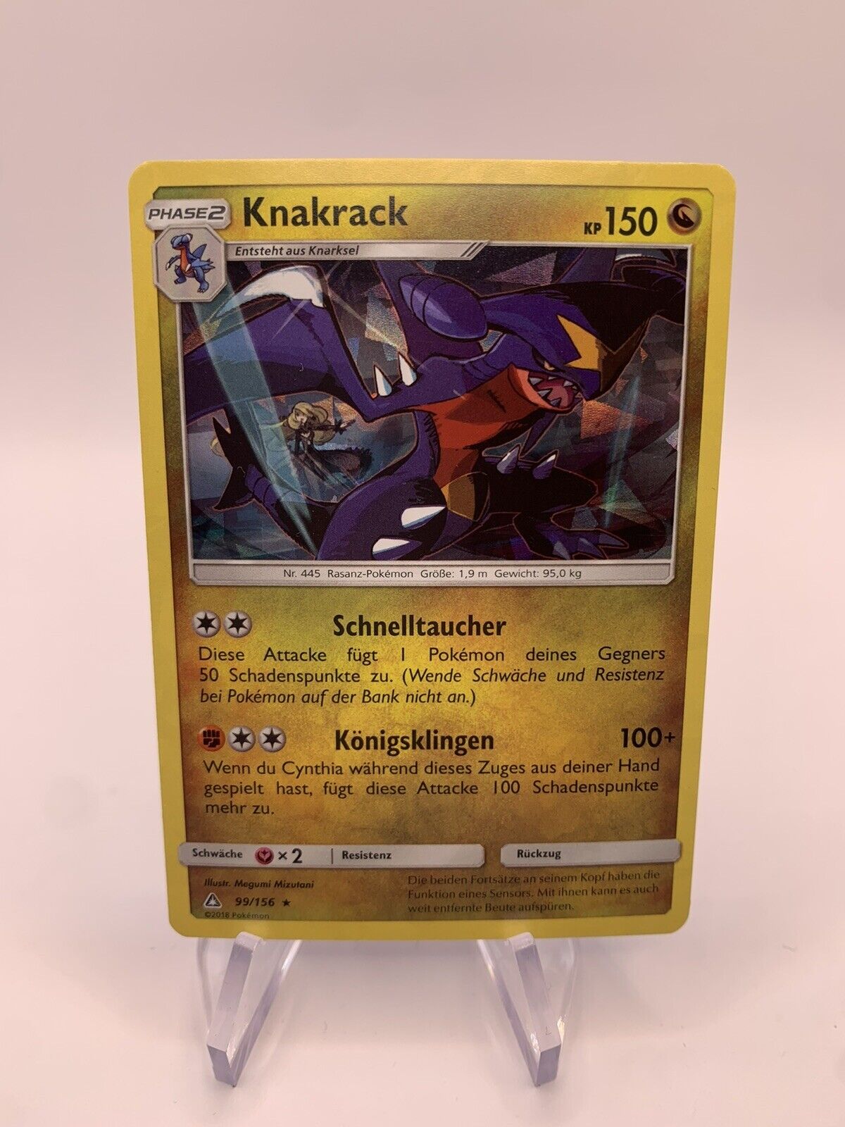 Pokemon Karte Shatter Holo Knakrack 99/156 Deutsch