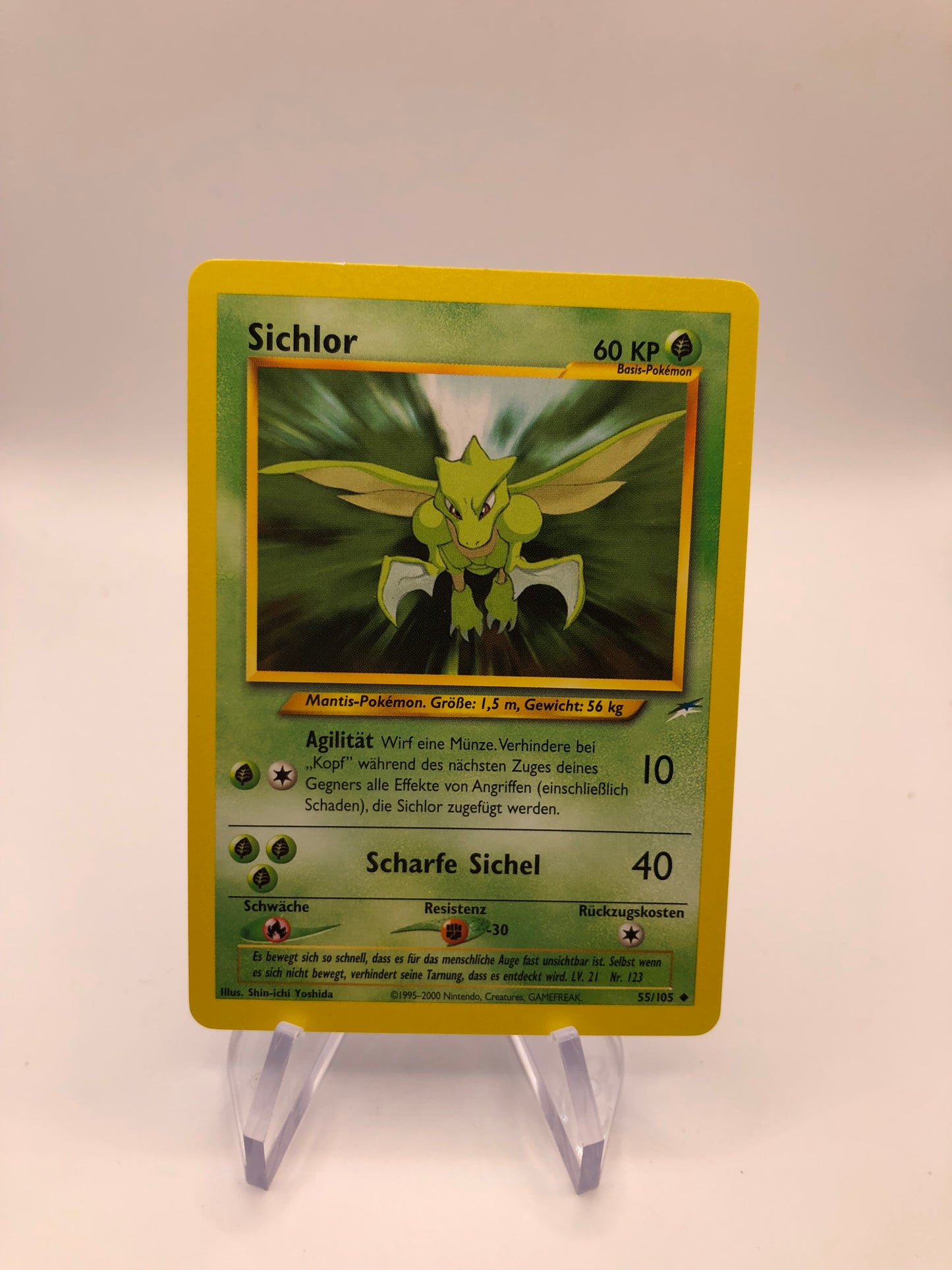 Pokemon Karte Neo Destiny Sichlor 55/105 Deutsch