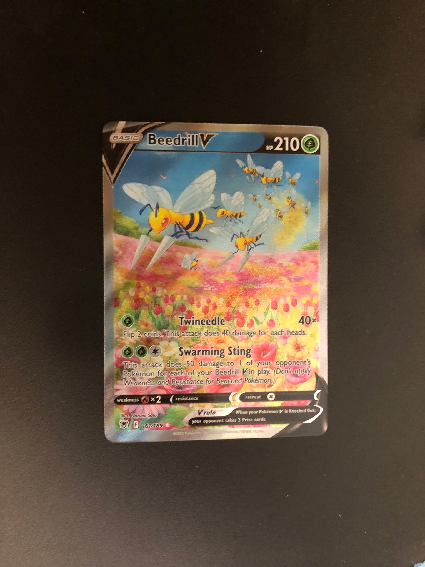 Pokemon Karte Alt-Art Bibor 161/189 Englisch