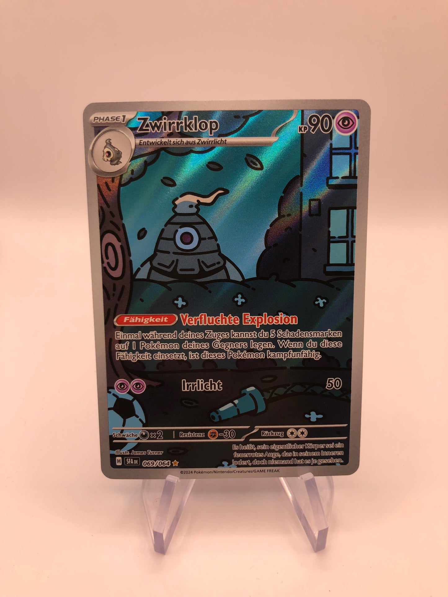 Pokemon Karte Art-Rare Zwirrklop 69/64 Deutsch