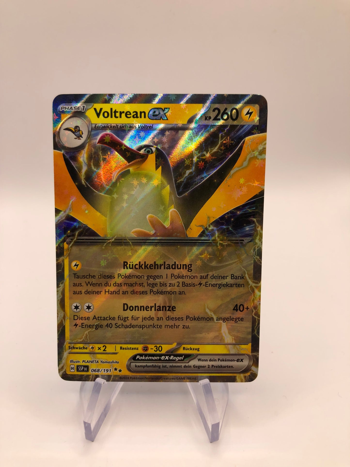 Pokemon Karte Ex Voltrean 68/191 Deutsch