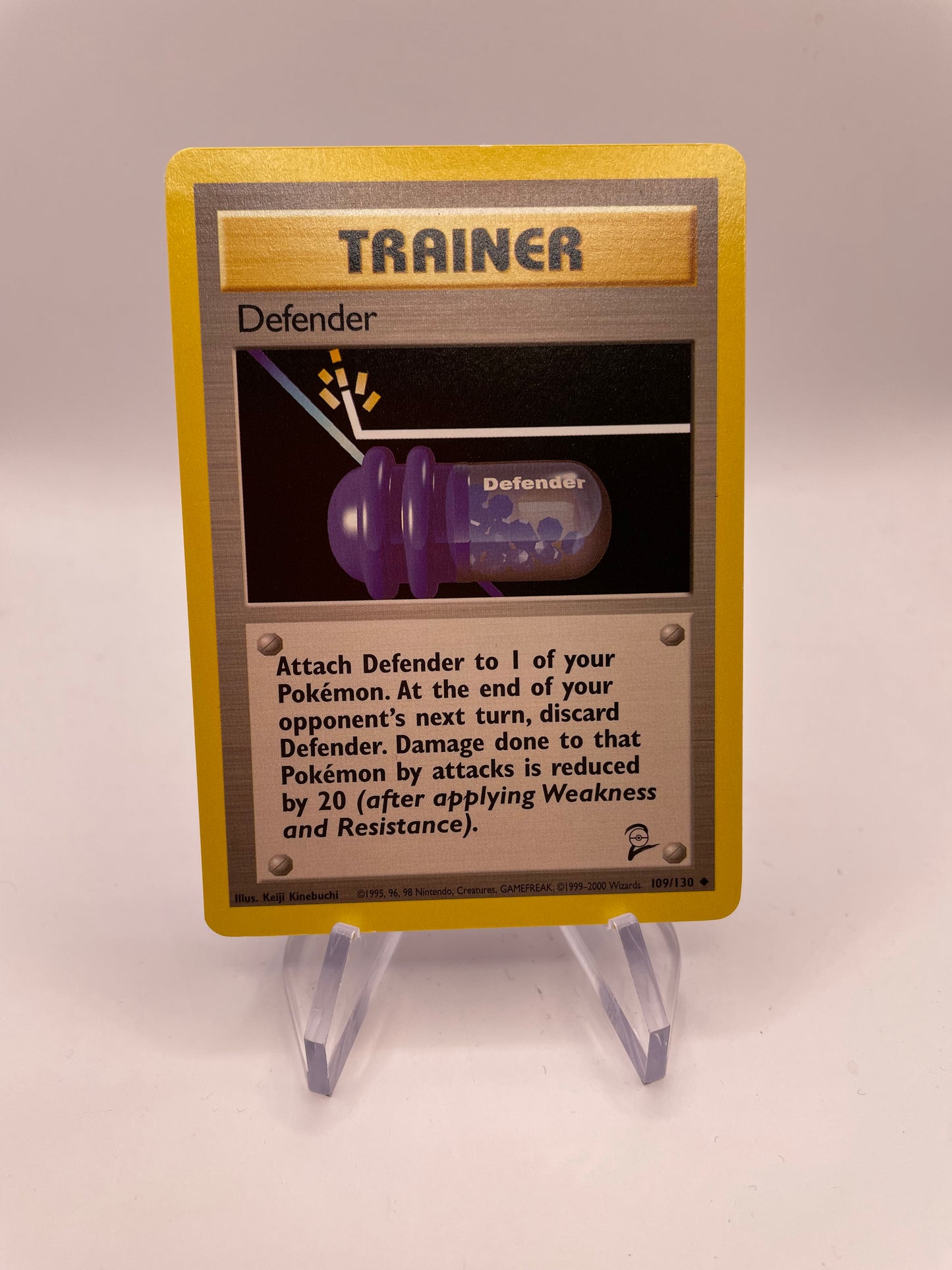 Pokemon Karte Base Set 2 Trainer Defender 109/130 Englisch