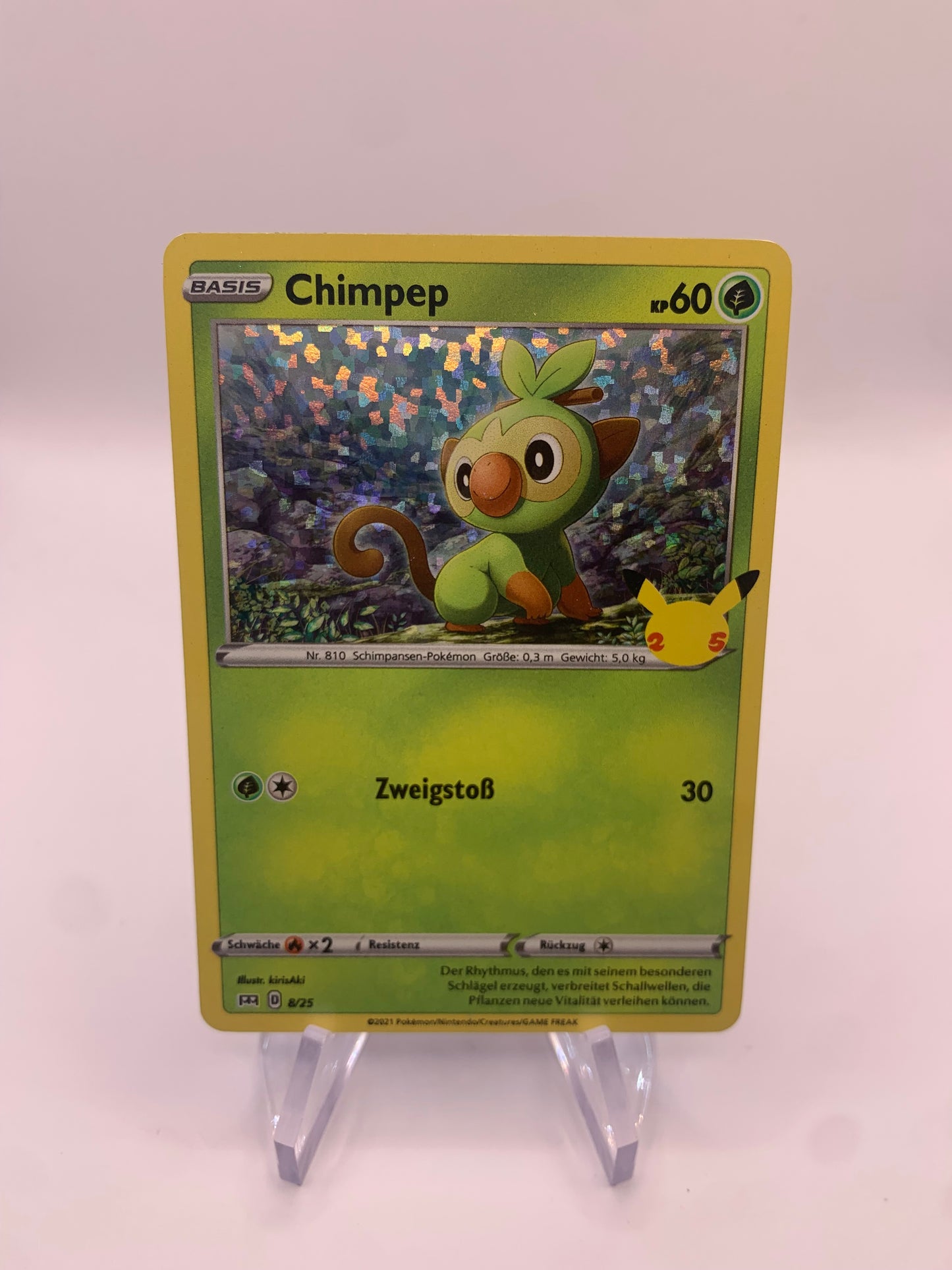 Pokemon Karte McDonalds Chimpep 8/25 deutsch