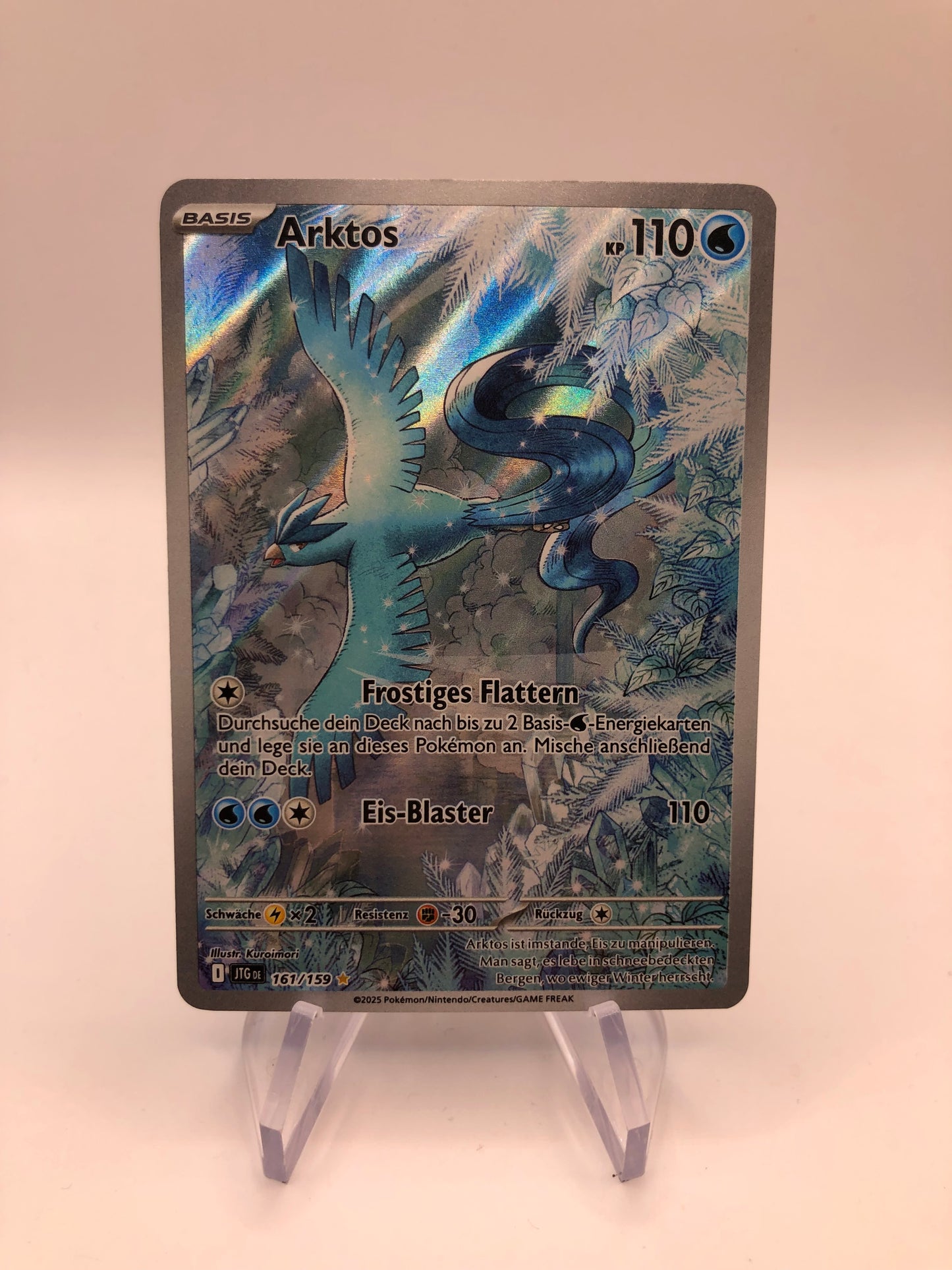 Pokemon Karte Art-Rare Arktos 161/159 Deutsch