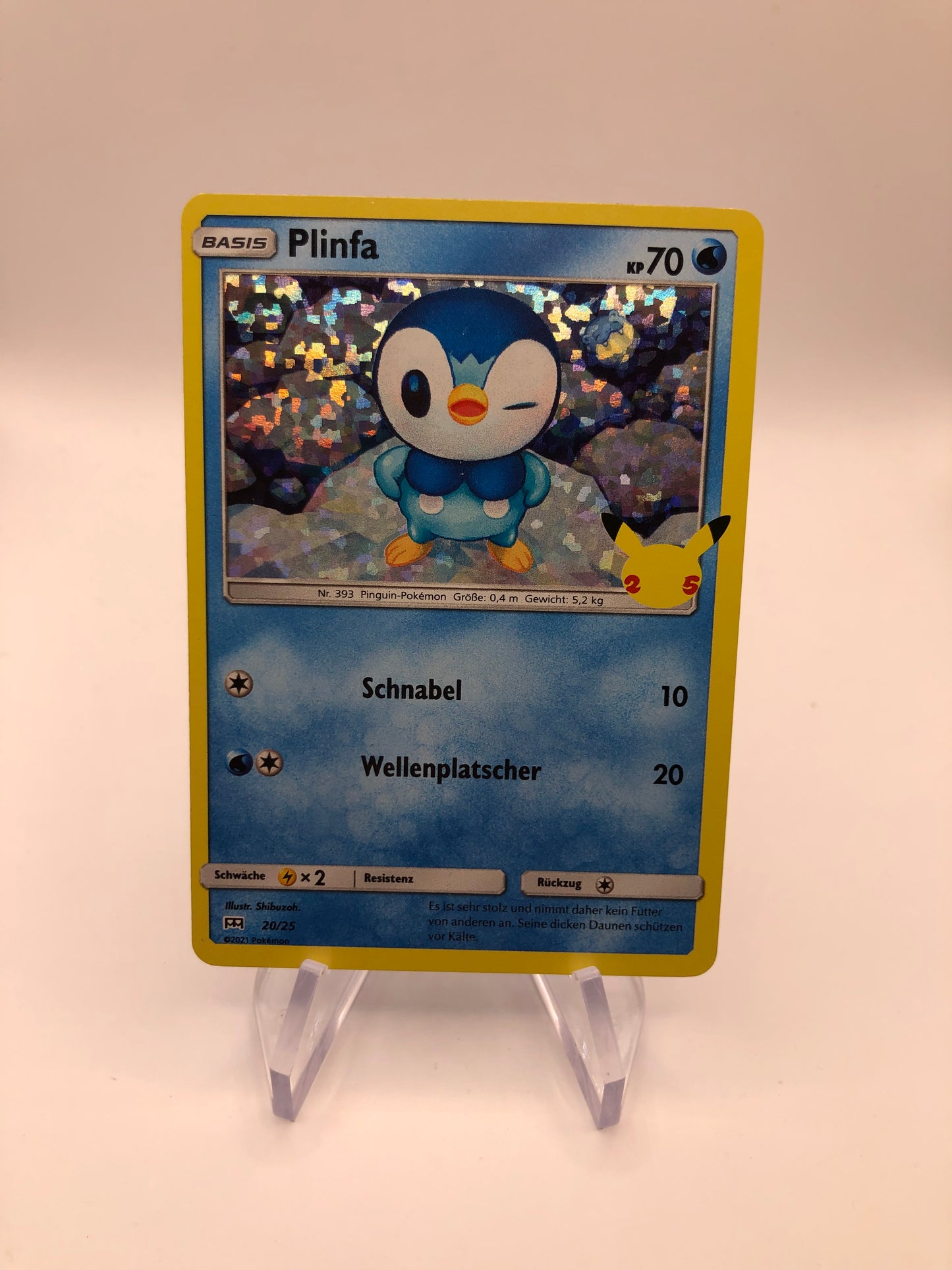 Pokemon Karte Holo Plinfa 20/25 Deutsch