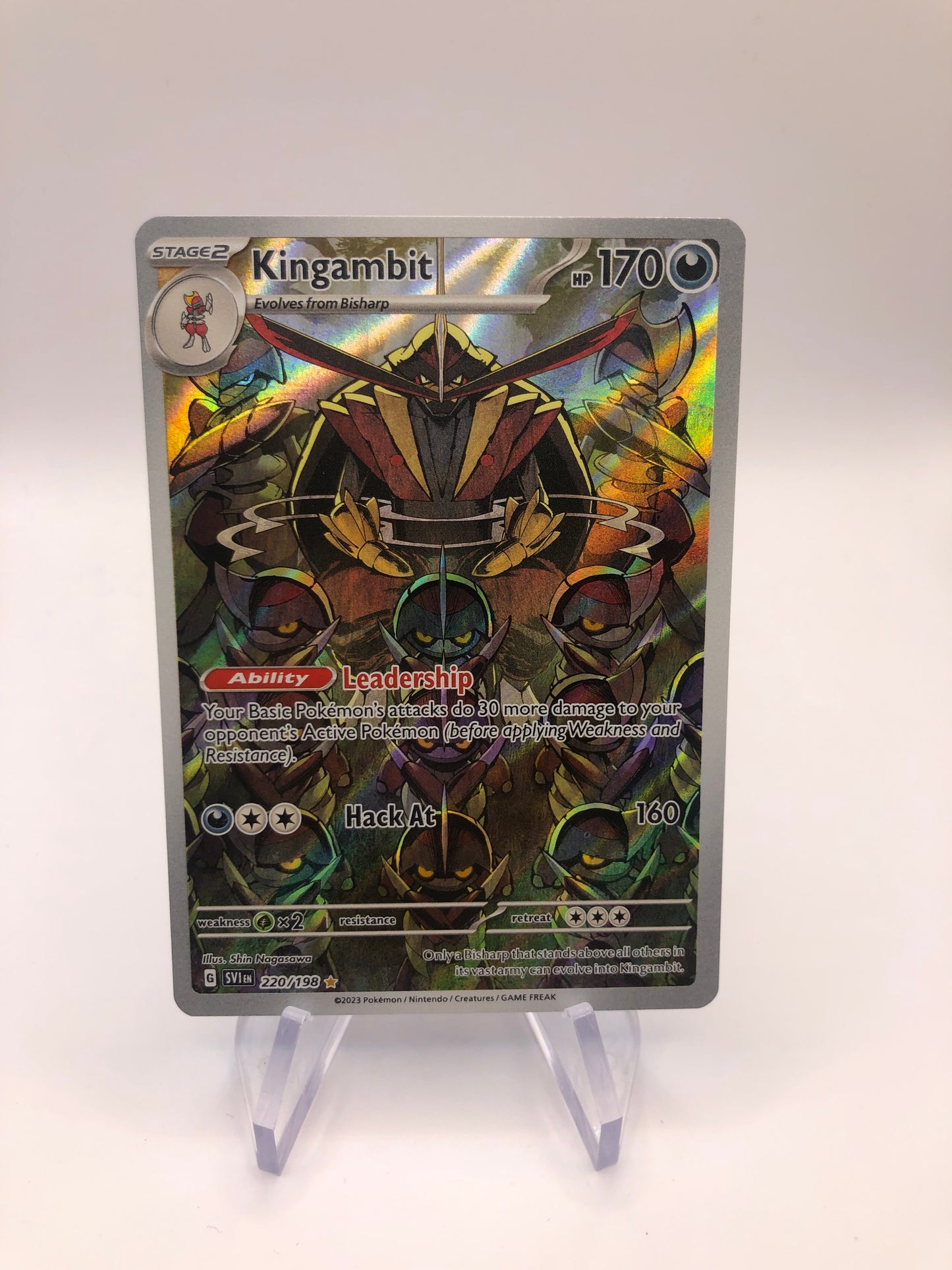 Pokemon Karte Art-Rare Gladimperio 220/198 Englisch