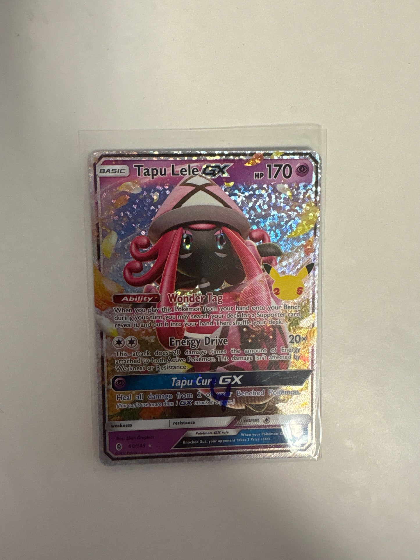 Pokémon Karte GX Celebration Tapu Lele 60/145 Englisch