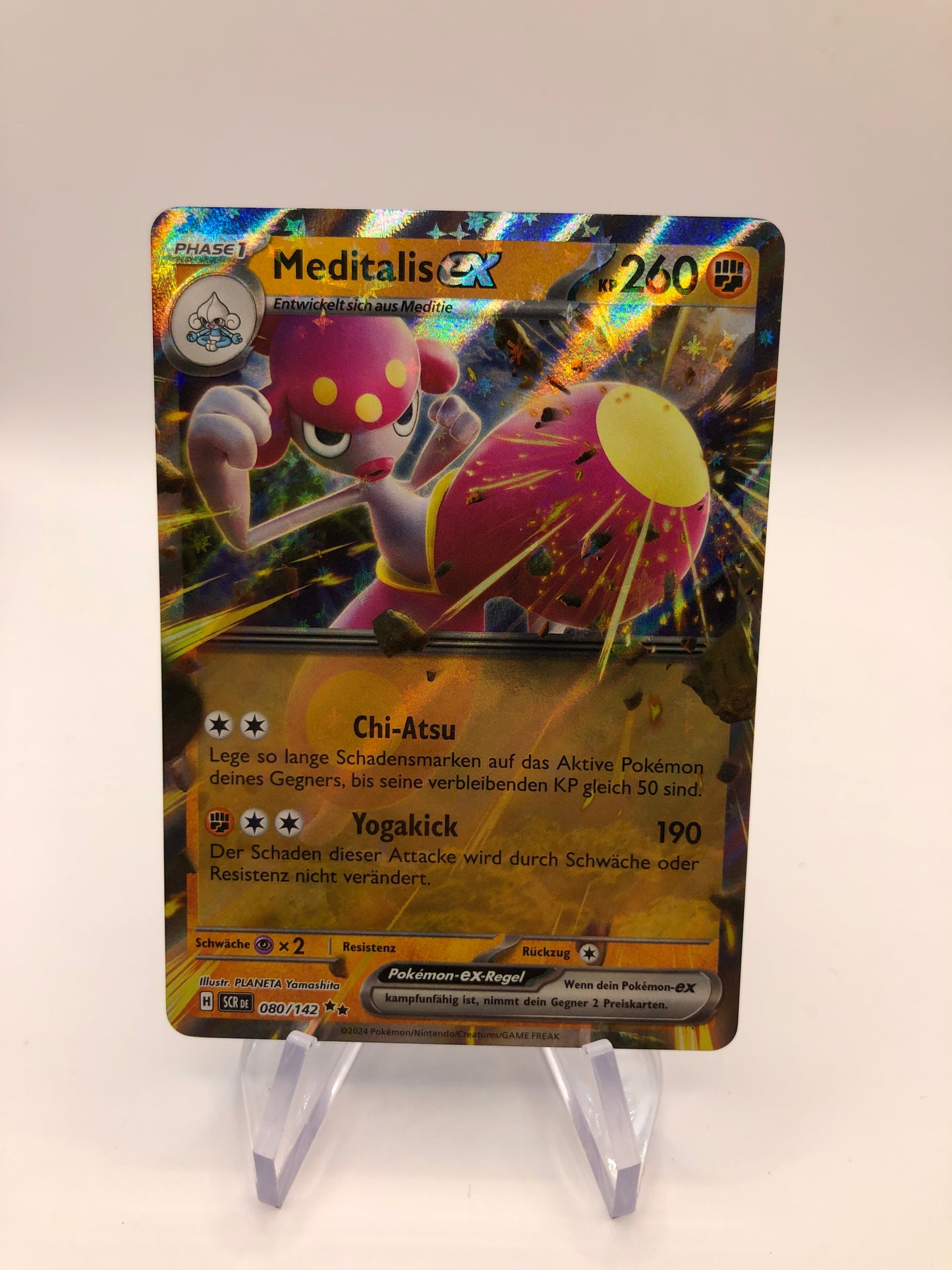 Pokemon Karte Ex Meditalis 80/142 Deutsch