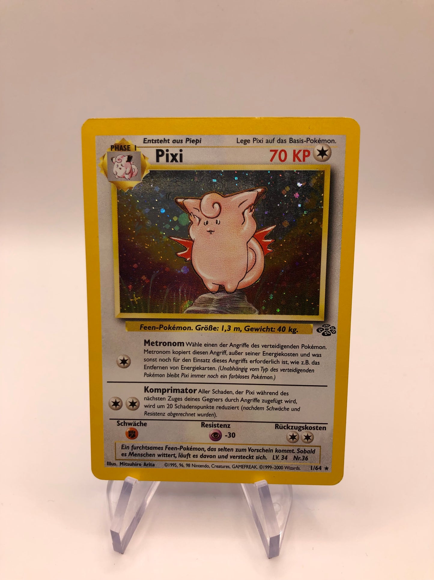 Pokemon Karte Holo Pixi 1/64 Deutsch
