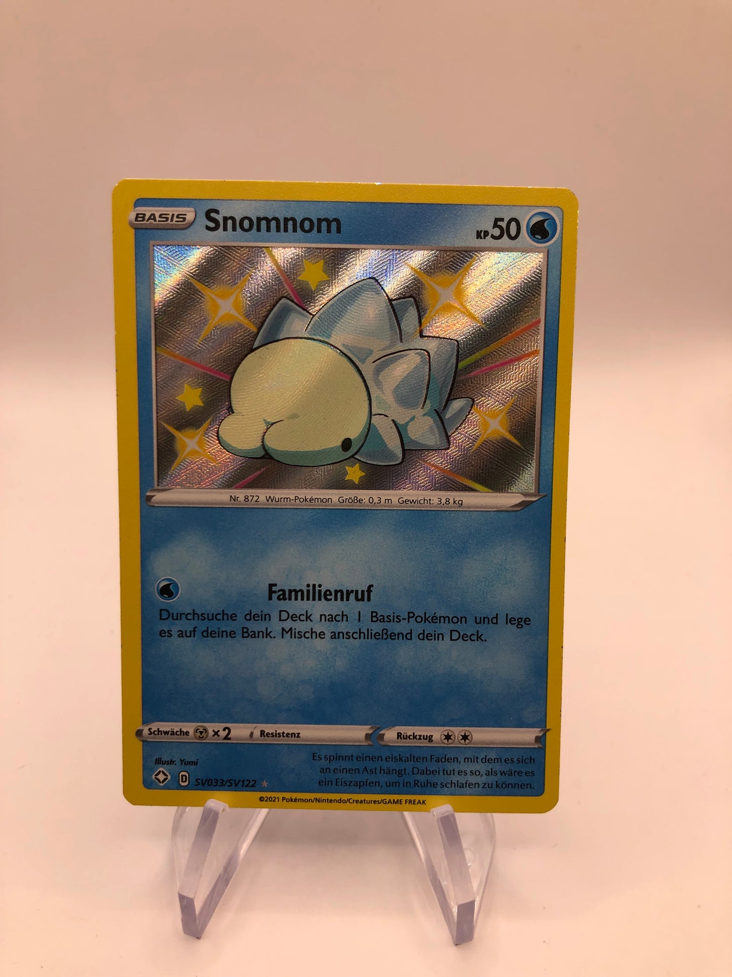 Pokemon Karte Shiny Snomnom SV33/SV122 Deutsch
