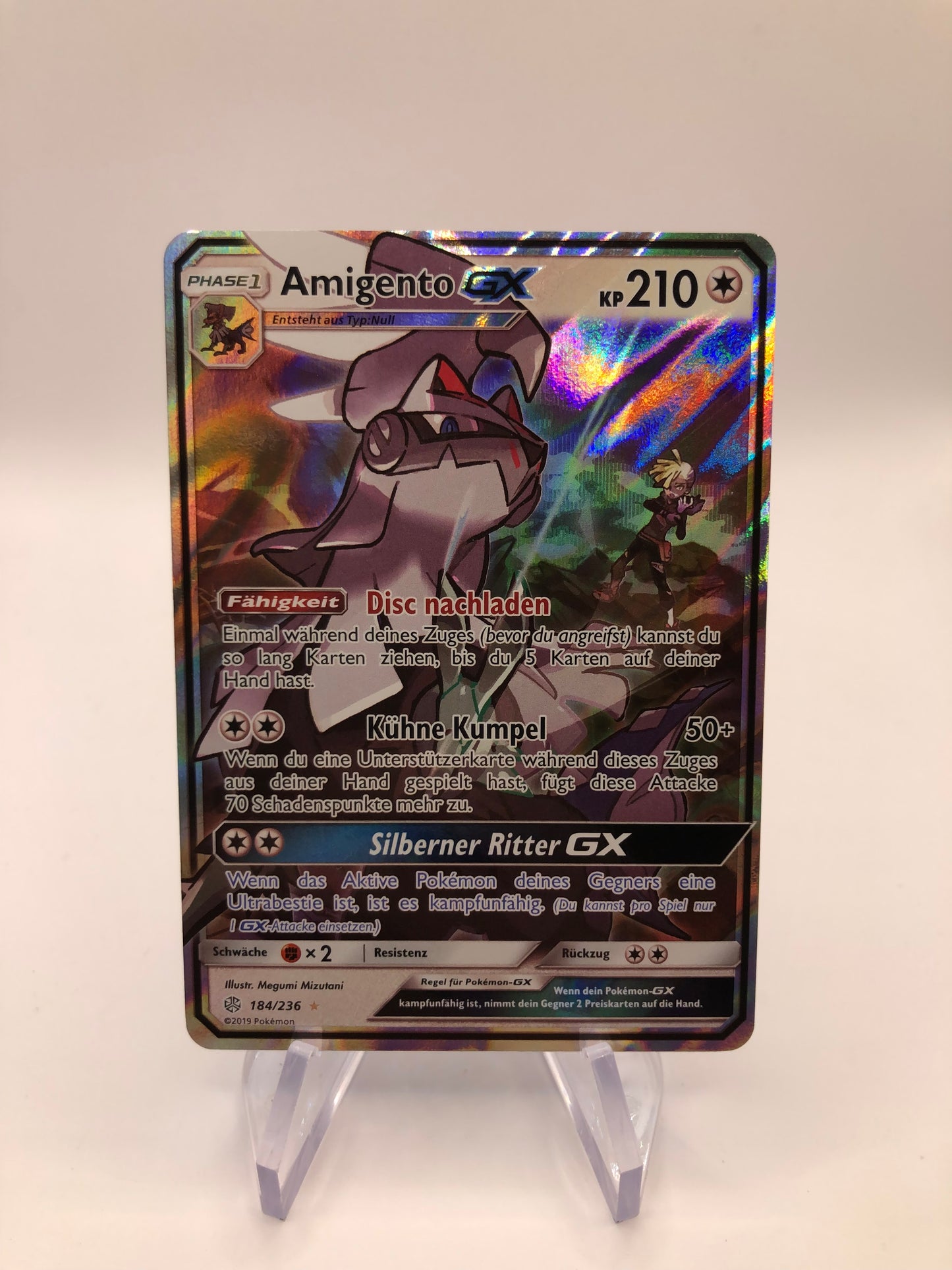 Pokemon Karte GX Amigento 184/236 Deutsch