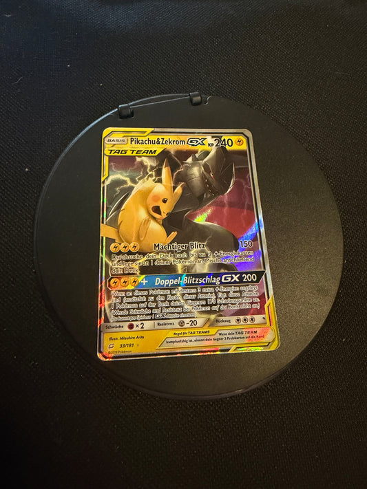 Pokemon Karte GX Tag Team Pikachu & Zekrom 33/181 Deutsch