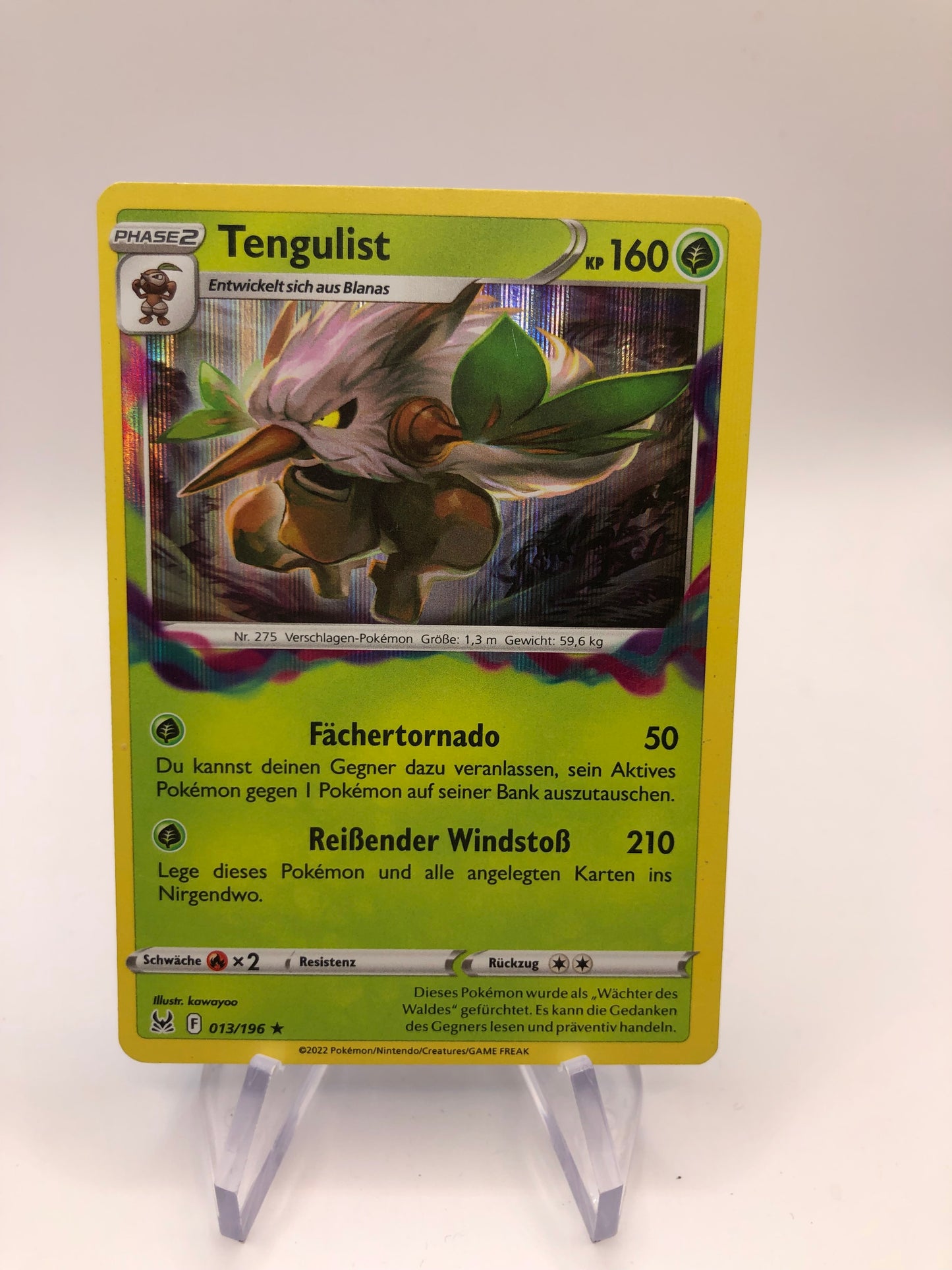 Pokemon Karte HoloTengulist 13/196 Deutsch