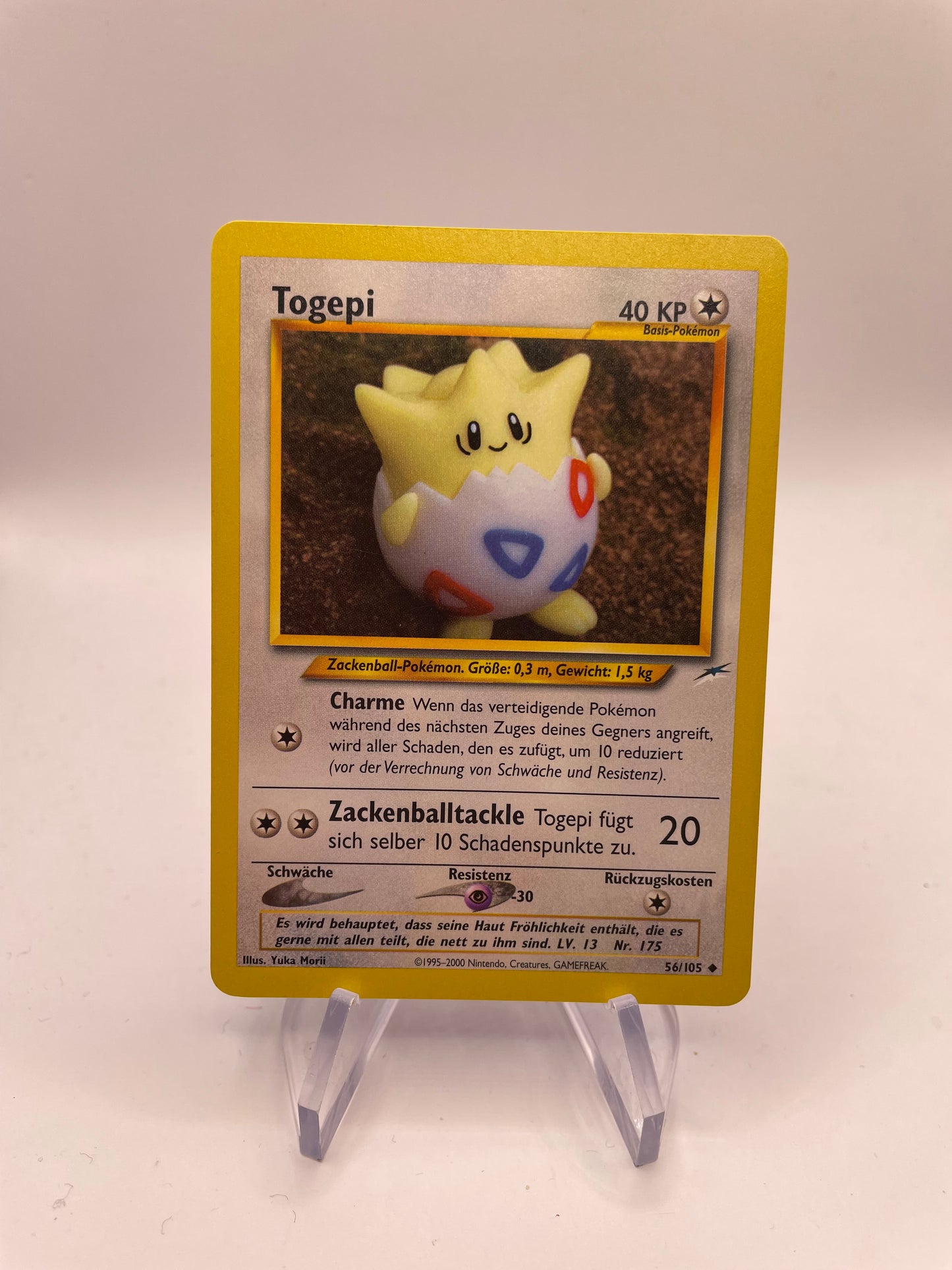 Pokemon Karte Neo Destiny Togepi 56/105 Deutsch