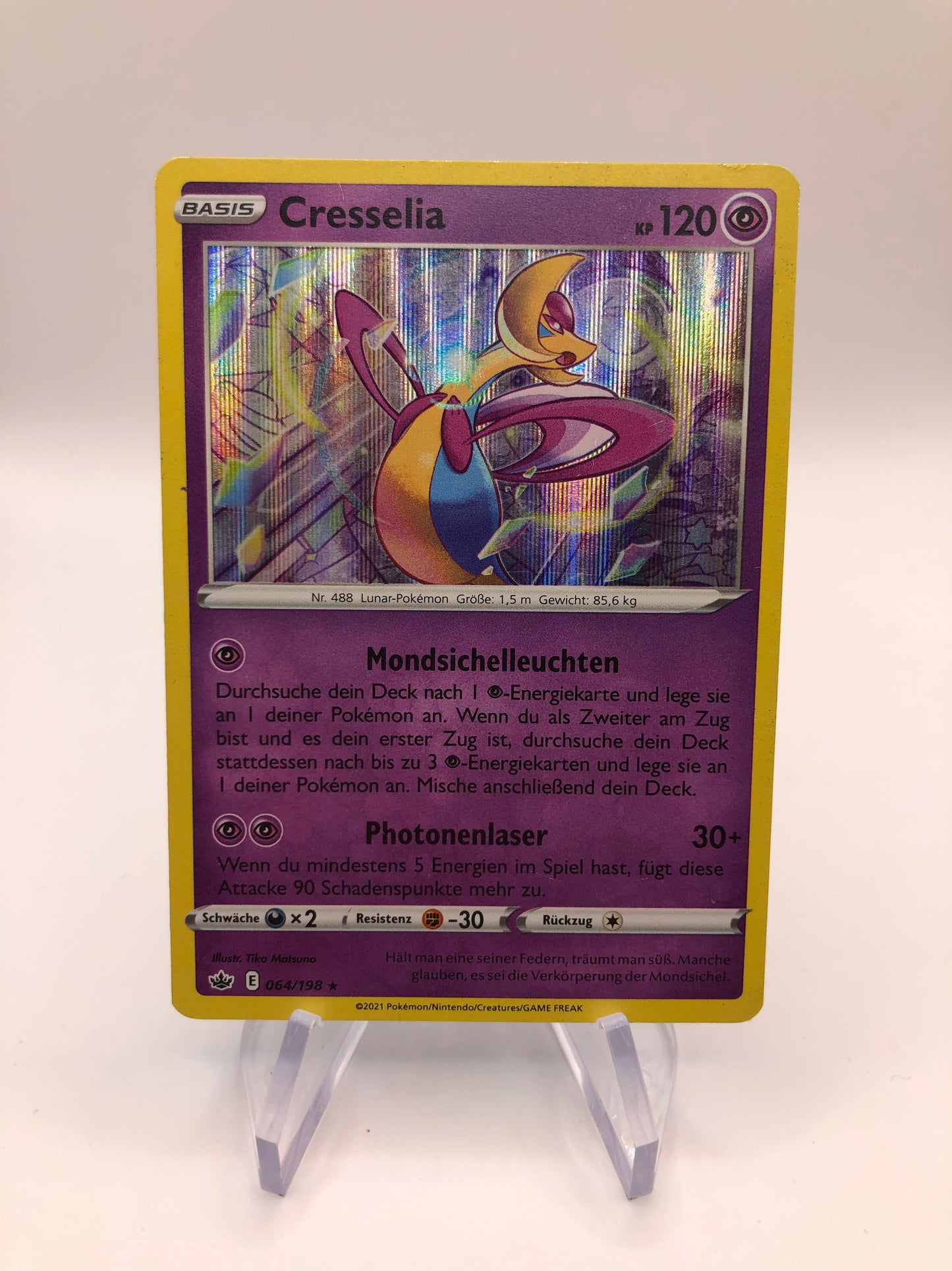 Pokemon Karte Holo Cresselia 64/198 Deutsch