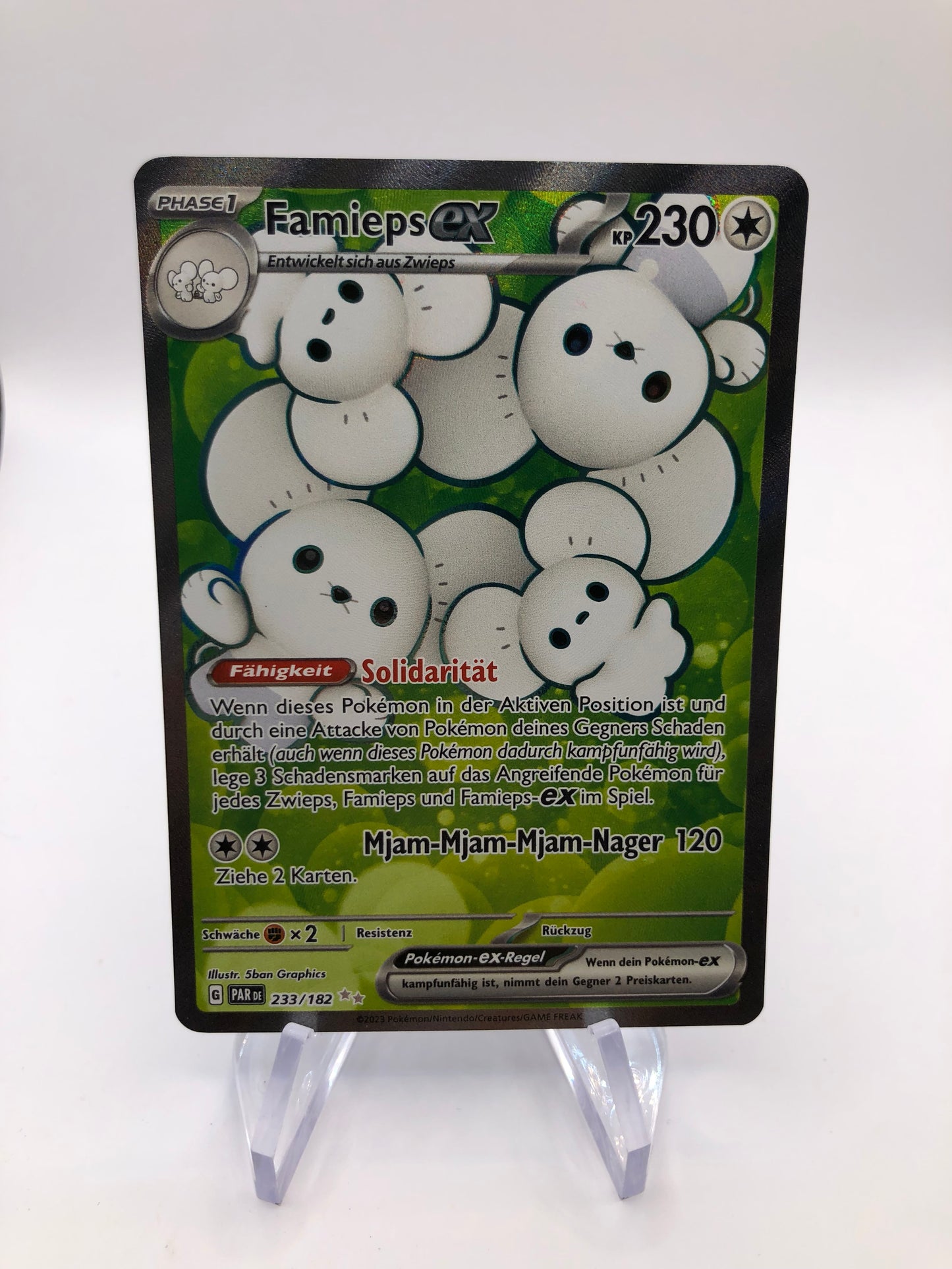 Pokemon Karte Ex Fullart Famieps 233/182 Deutsch