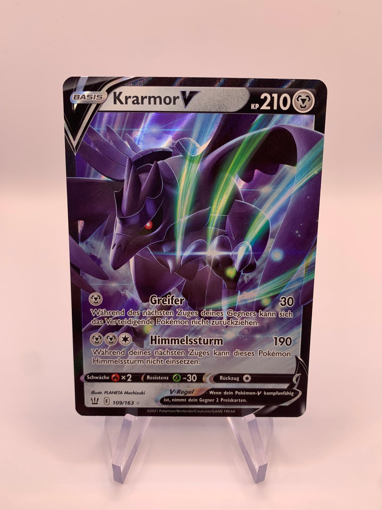 Pokemon Karte V Kramor 109/163 Deutsch
