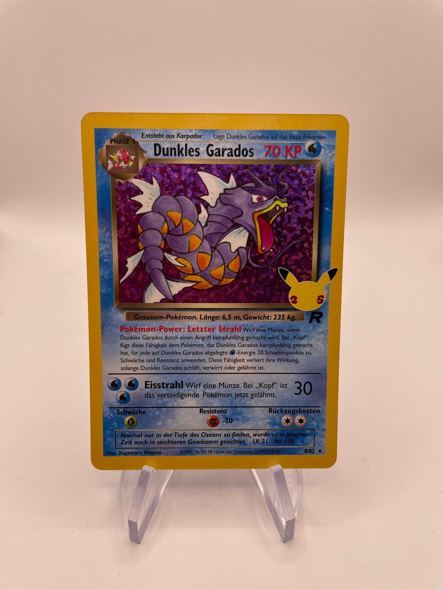 Pokemon Karte Celebration Dunkles Garados 8/82 Deutsch
