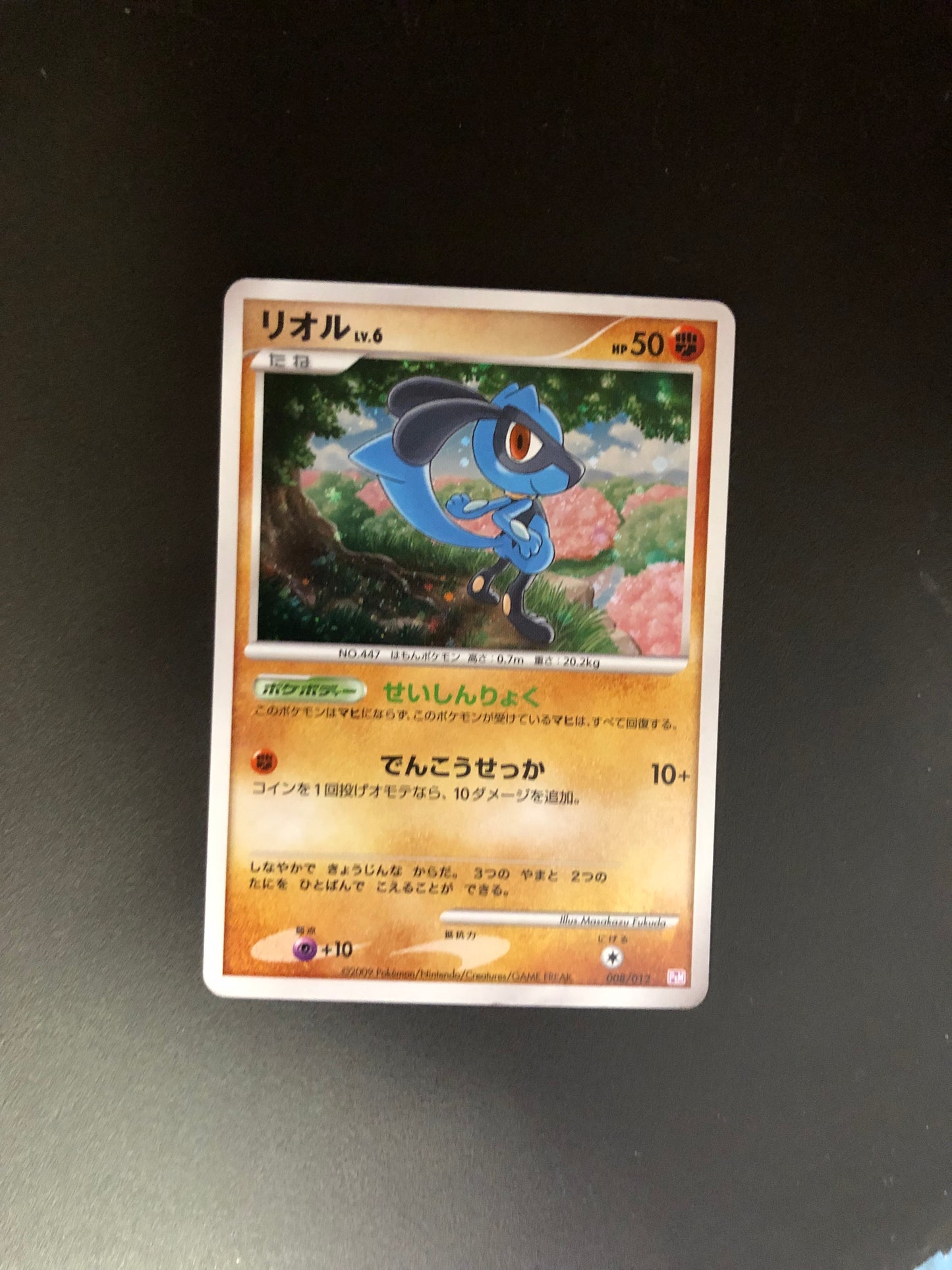 Pokemon Karten Holo Riolu 8/12 Japanisch