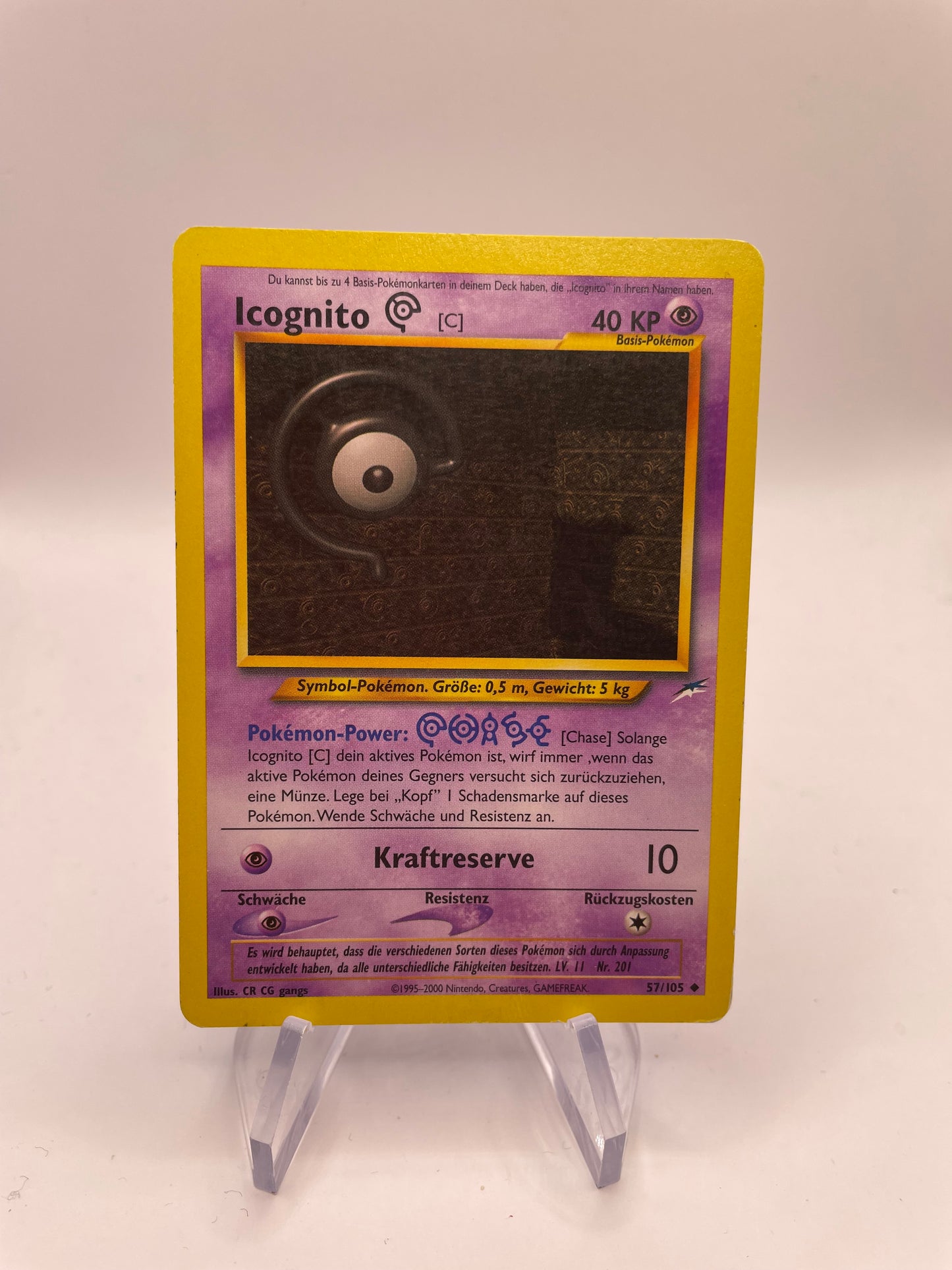 Pokemon Karte Neo Destiny Icognito 57/105 Deutsch