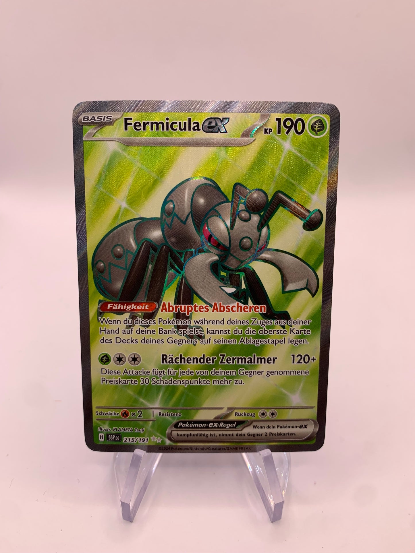 Pokemon Karte Ex Fullart Fermicula 215/191 Deutsch