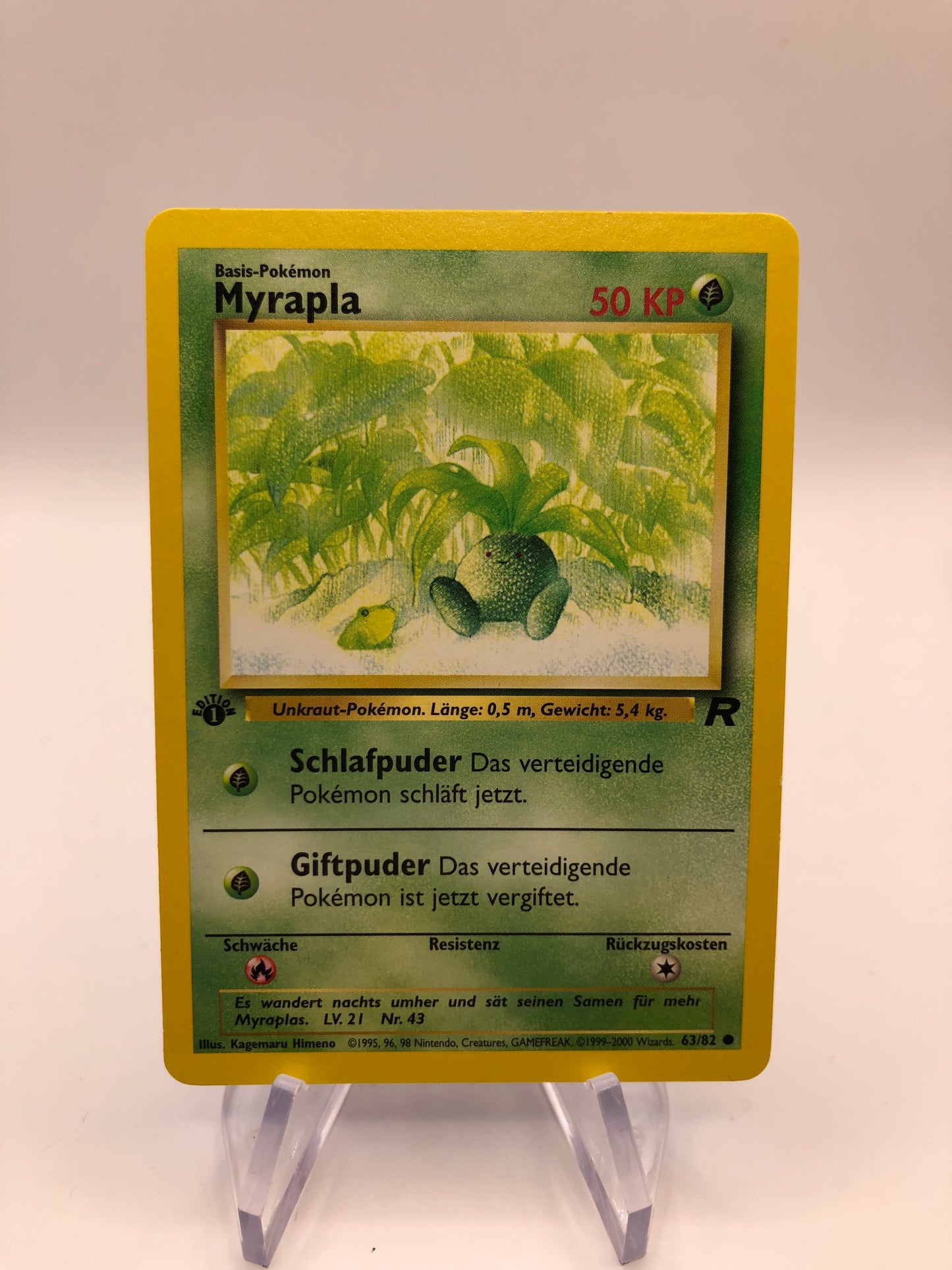 Pokemon Karte Rocket Myrapla 63/82 Deutsch