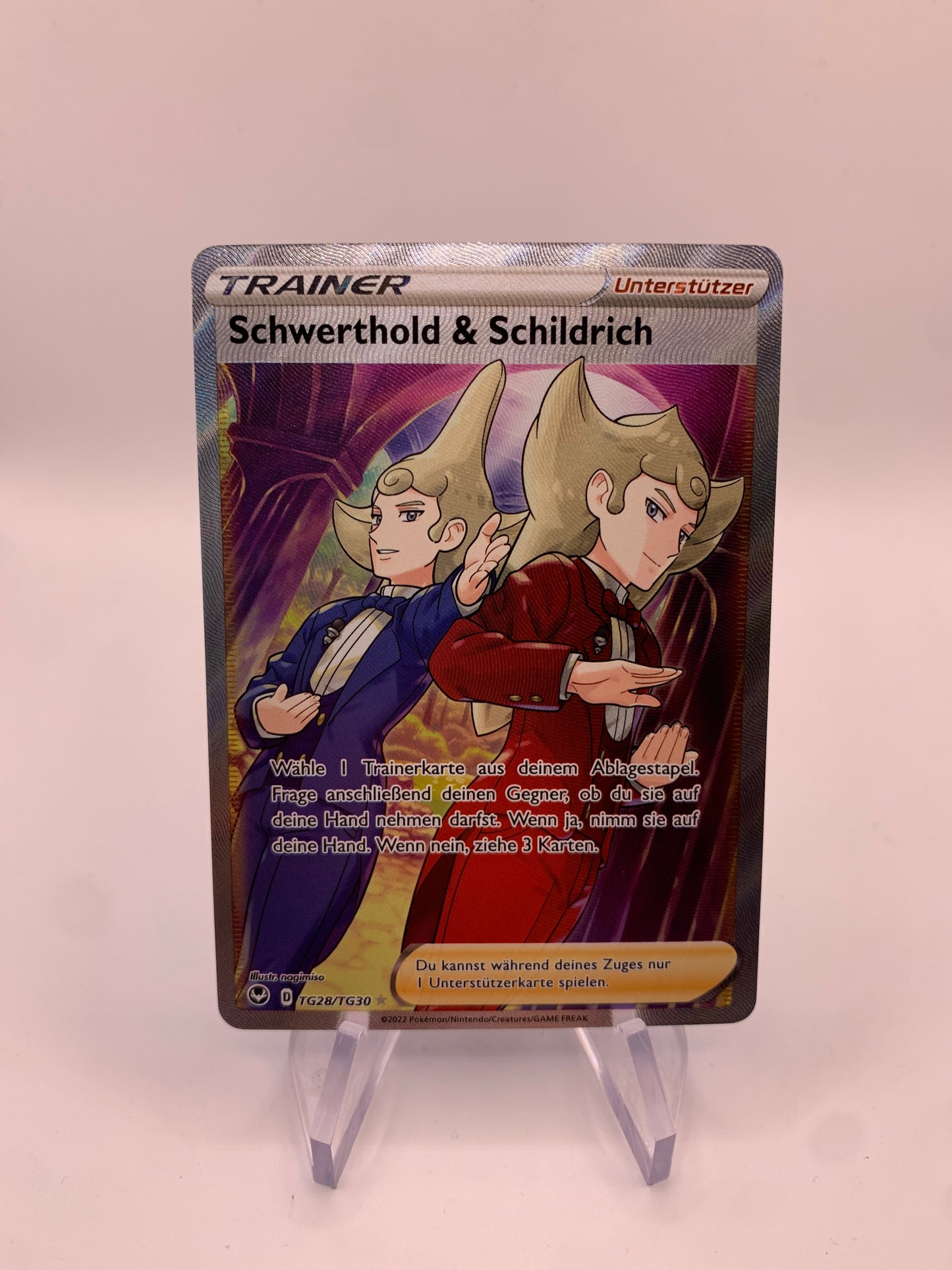 Pokemon Karte Trainer Schwerthold&Schildrich TG28/TG30 Deutsch