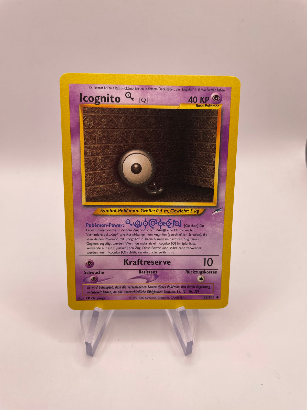 Pokemon Karte Neo Destiny Icognito 49/105 Deutsch