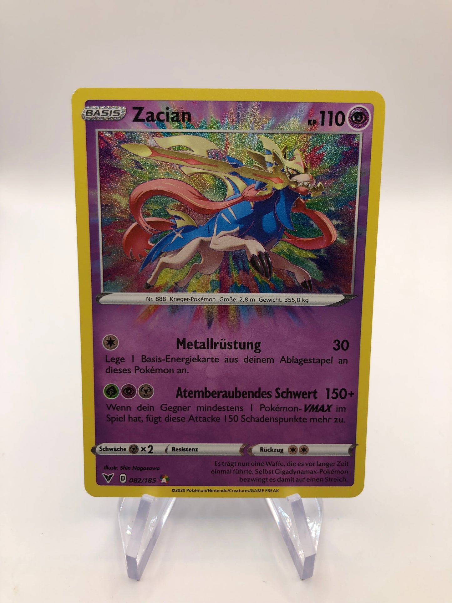 Pokemon Karte Zacian 82/185 Deutsch