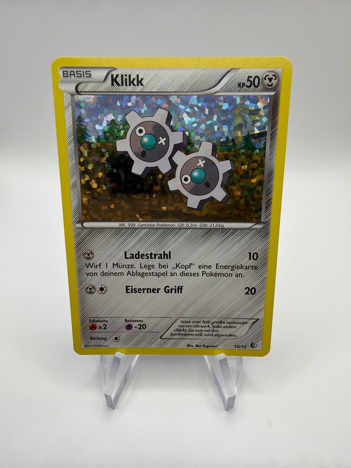 Pokemon Karte Holo Klikk 10/12 Deutsch