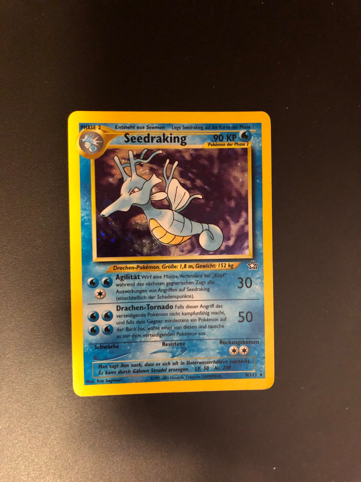 Pokemon Karten Holo Seedraking 8/111 Deutsch