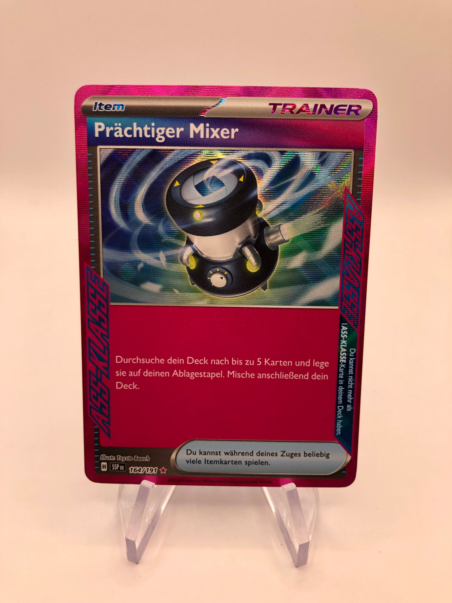 Pokemon Karte Trainer Prächtiger Mixer 164/191 Deutsch