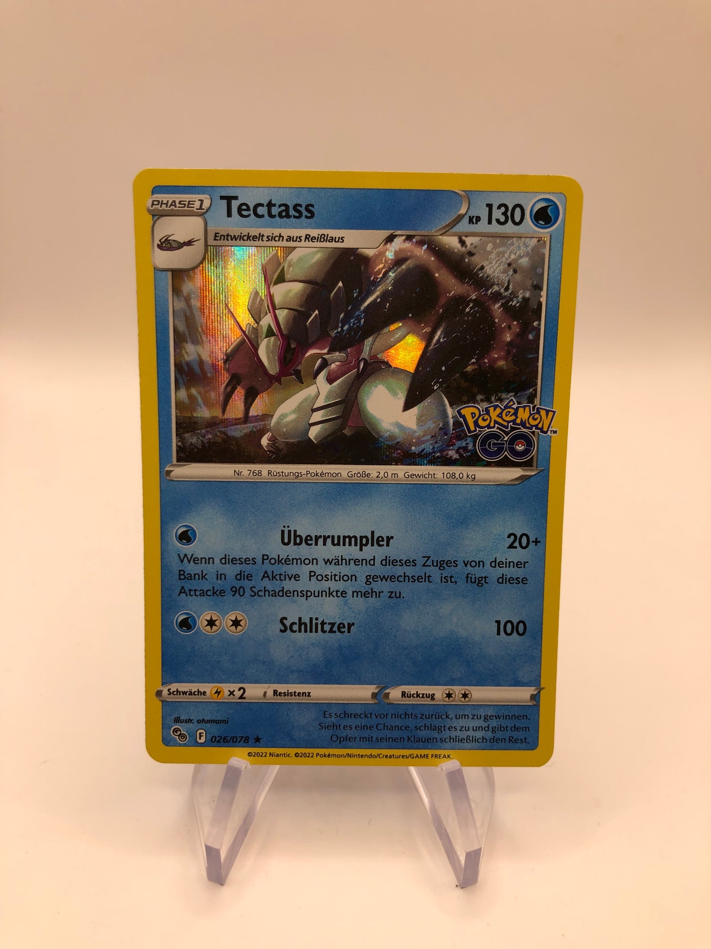 Pokemon Karte Revers Tectass 26/78 Deutsch