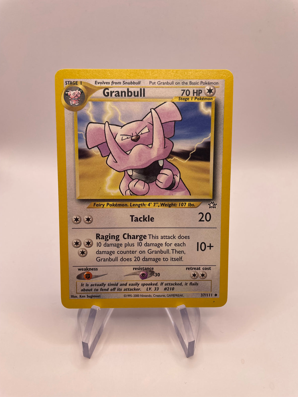 Pokemon Karte Granbull Neo Genesis 37/111 Englisch