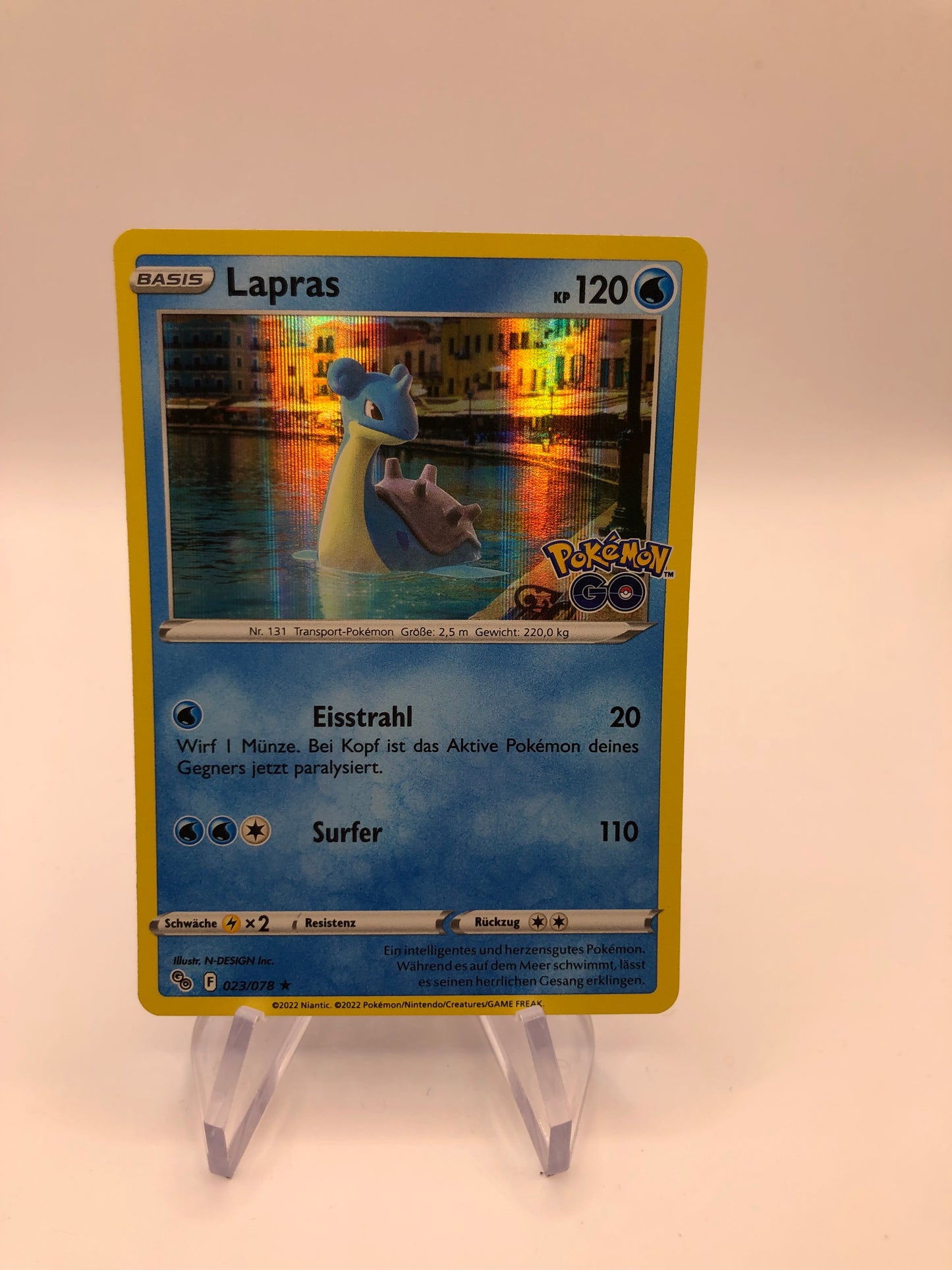Pokemon Karte Revers Lapras 23/78 Deutsch
