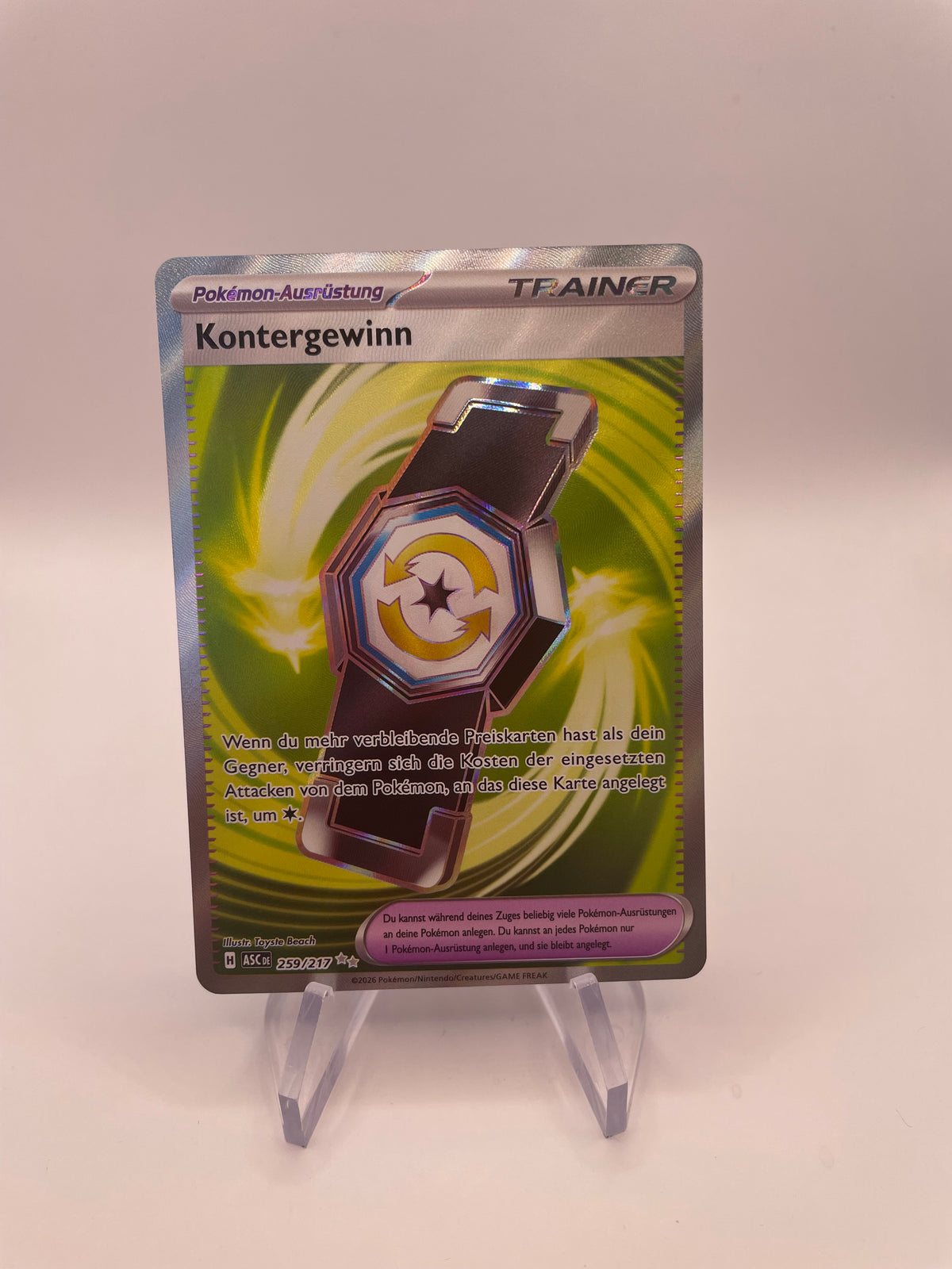 Pokemon Karte Trainer Kontergewinn 259/217 Deutsch
